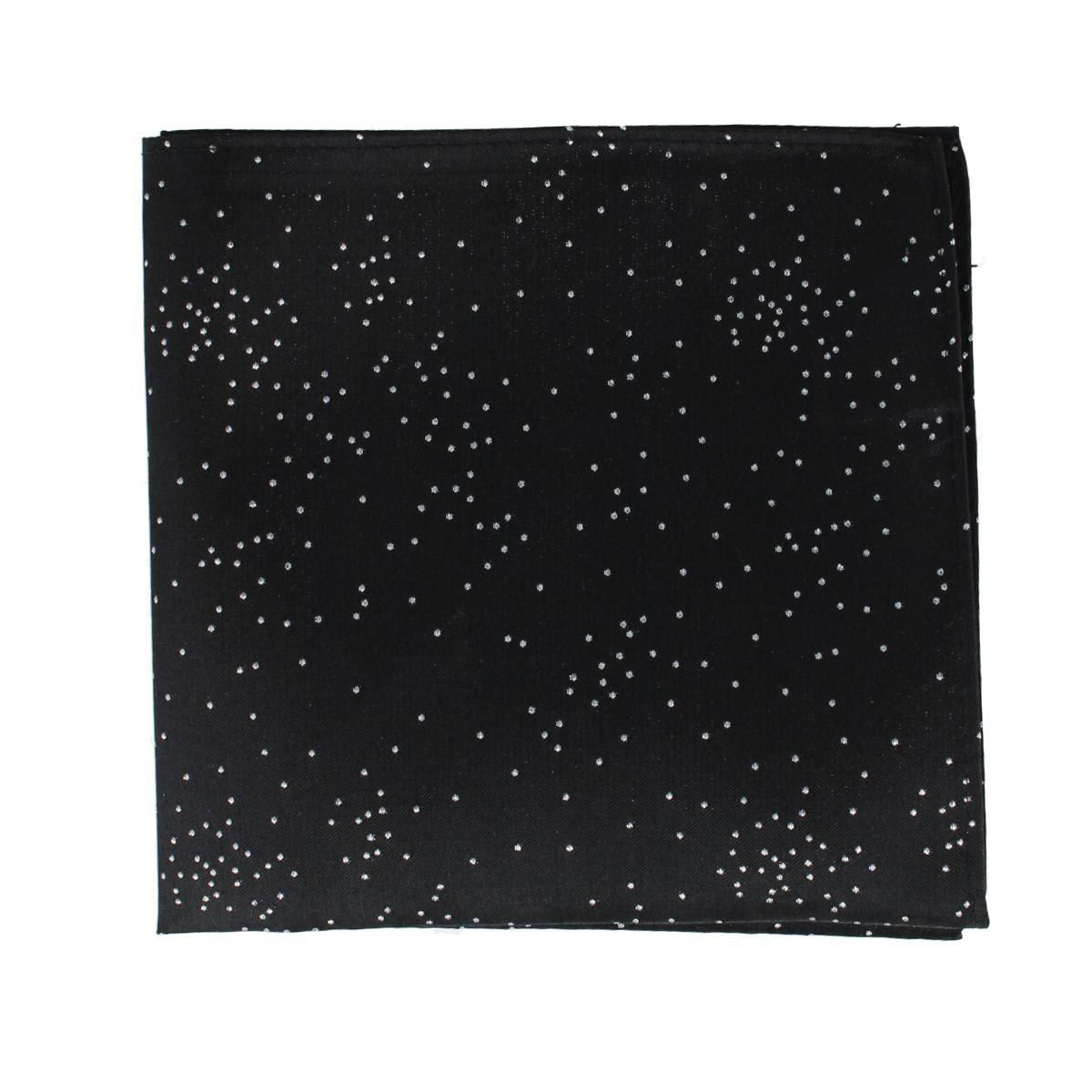 Mystere Metallic Star Light 12 x 12 Silk Pocket Square