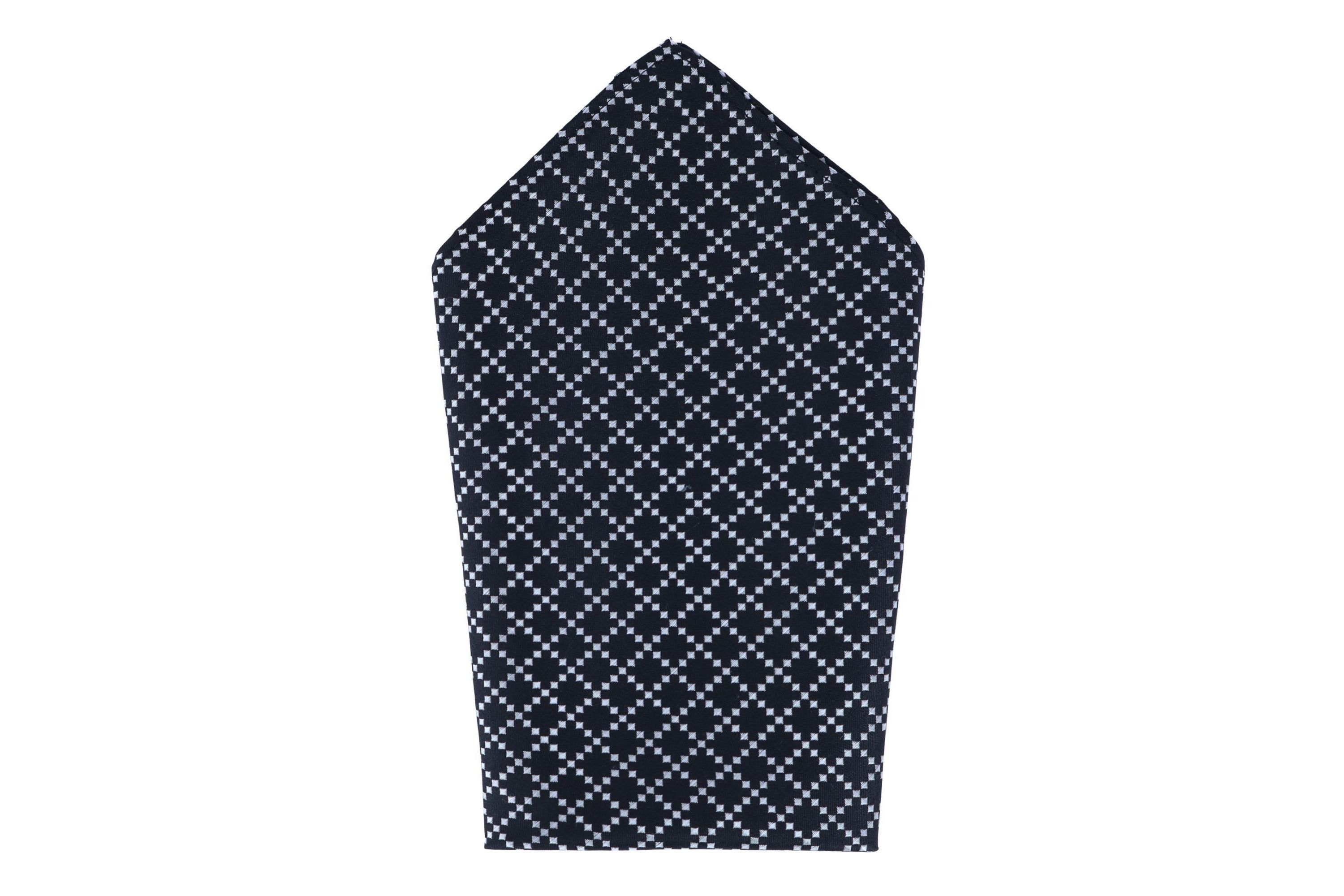 Rowan Geometric Pattern 12x12 Silk Pocket Square