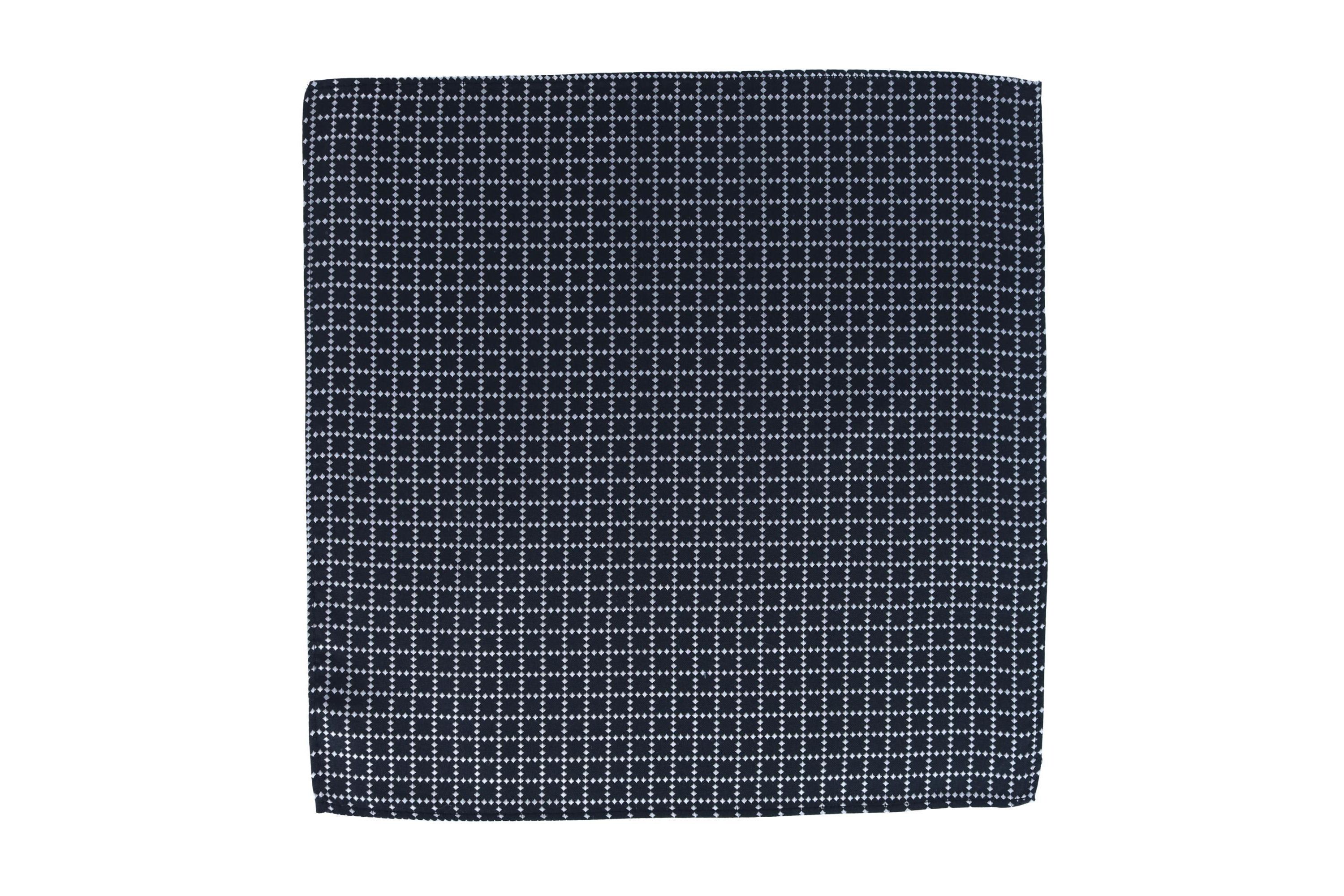 Rowan Geometric Pattern 12x12 Silk Pocket Square