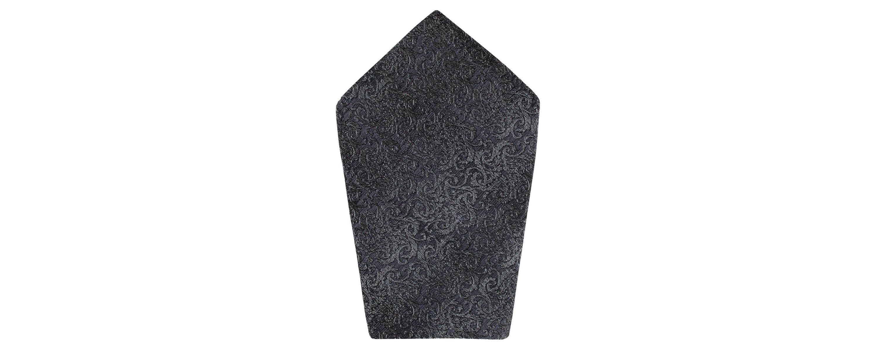 Esteban Scrolling Vines Tone on Tone Patterned Silk 12x12 Pocket Square
