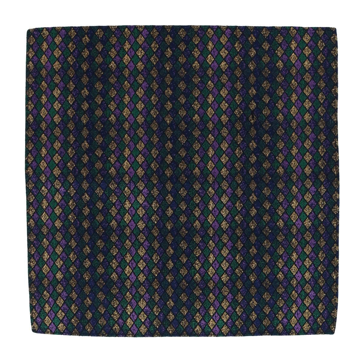 Carnival Diamond Multi-Colored Novelty Silk Pocket Square