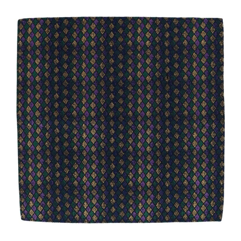 Carnival Diamond Multi-Colored Novelty Silk Pocket Square