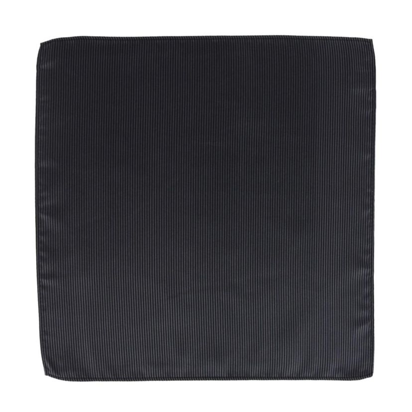 Leyton Diagonal Lined Tone on Tone Silk 12 x 12 Pocket Square