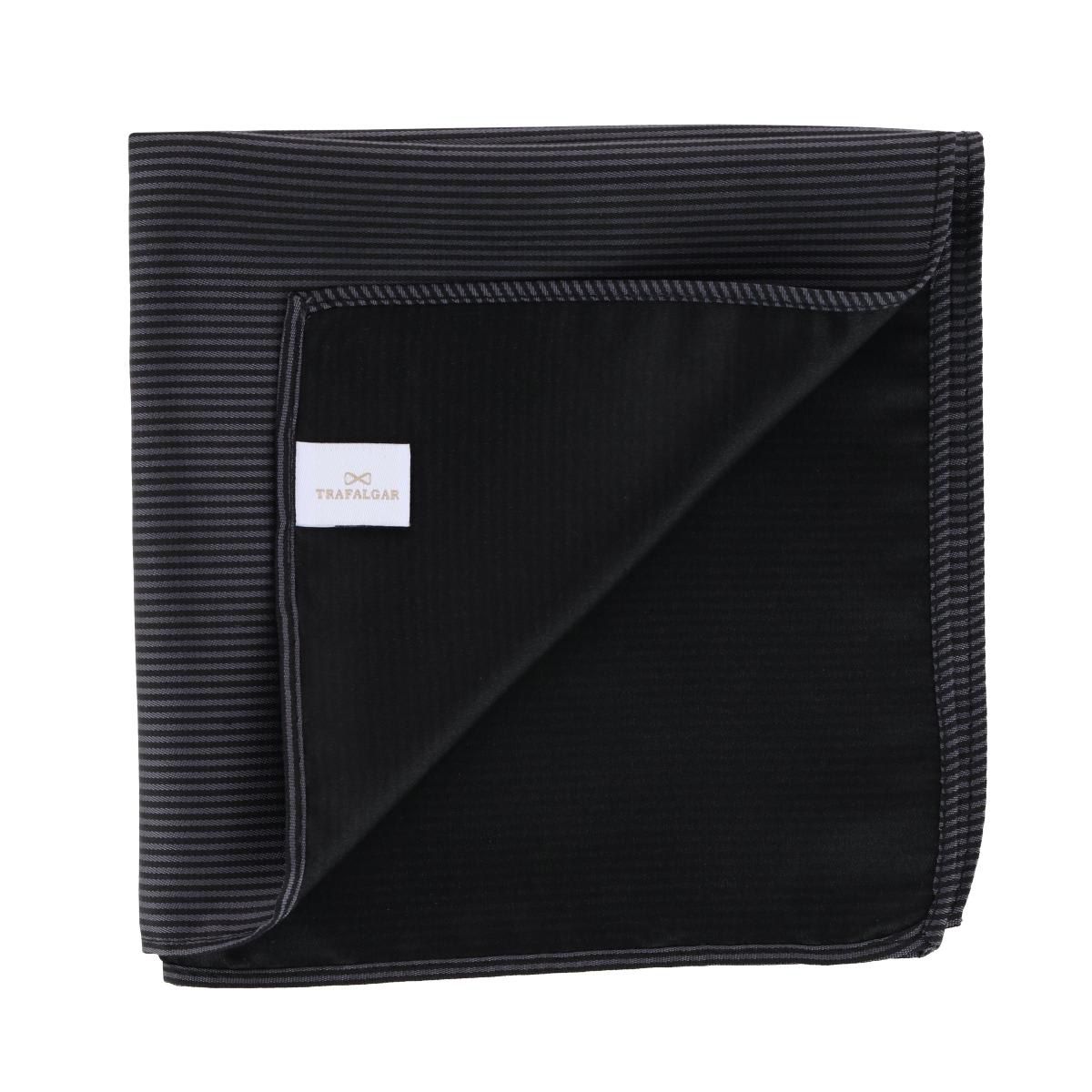 Leyton Diagonal Lined Tone on Tone Silk 12 x 12 Pocket Square