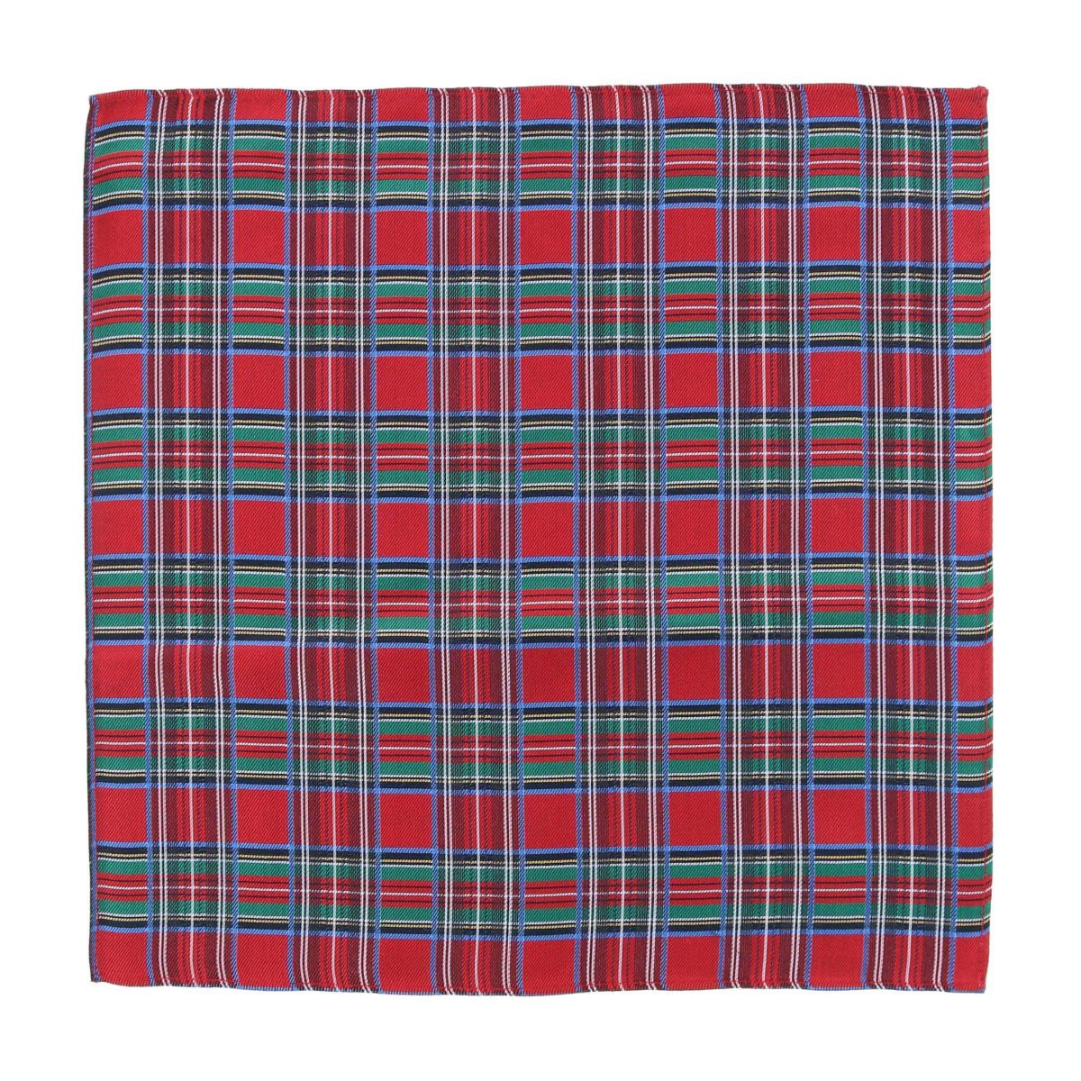Nicholas Tartan Plaid Silk Pocket Square