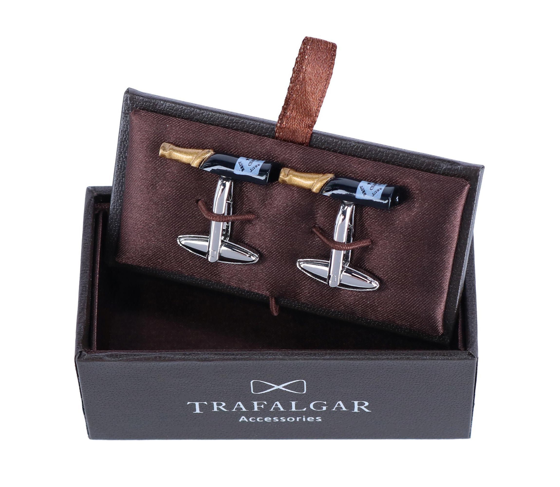 Celebrate Champagne Bottle Novelty Cufflinks