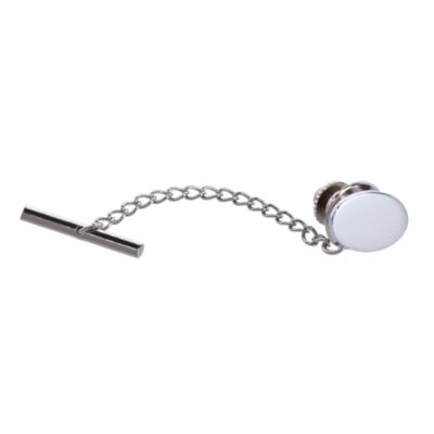 Trafalgar Men's Sutton Sterling Silver Polished Oval Tie Tack