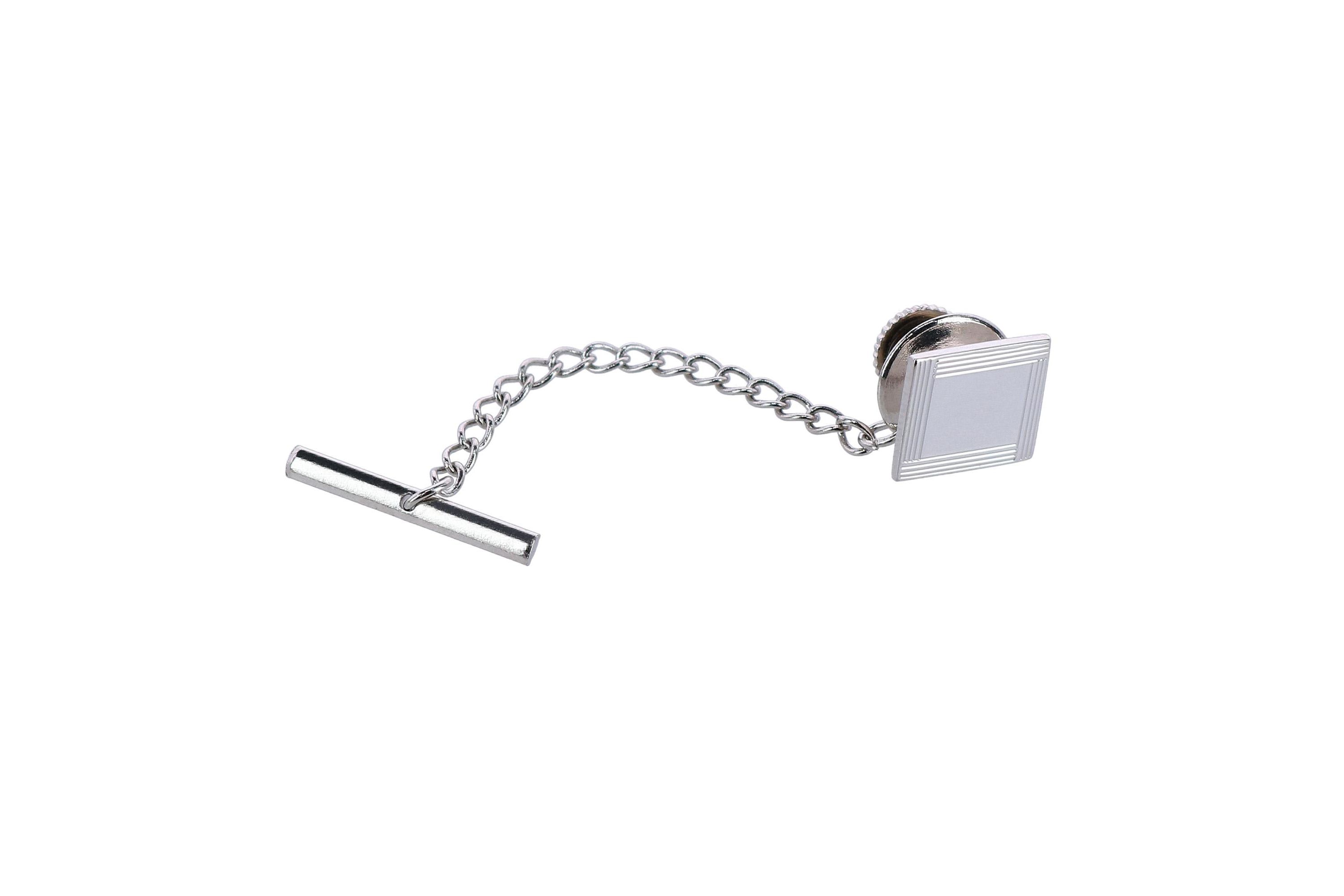 Sutton Sterling Silver Engine-Turned Tie Tack