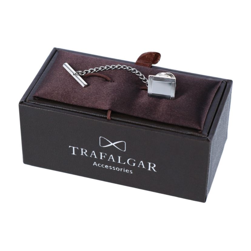 Sutton Sterling Silver Engine-Turned Tie Tack