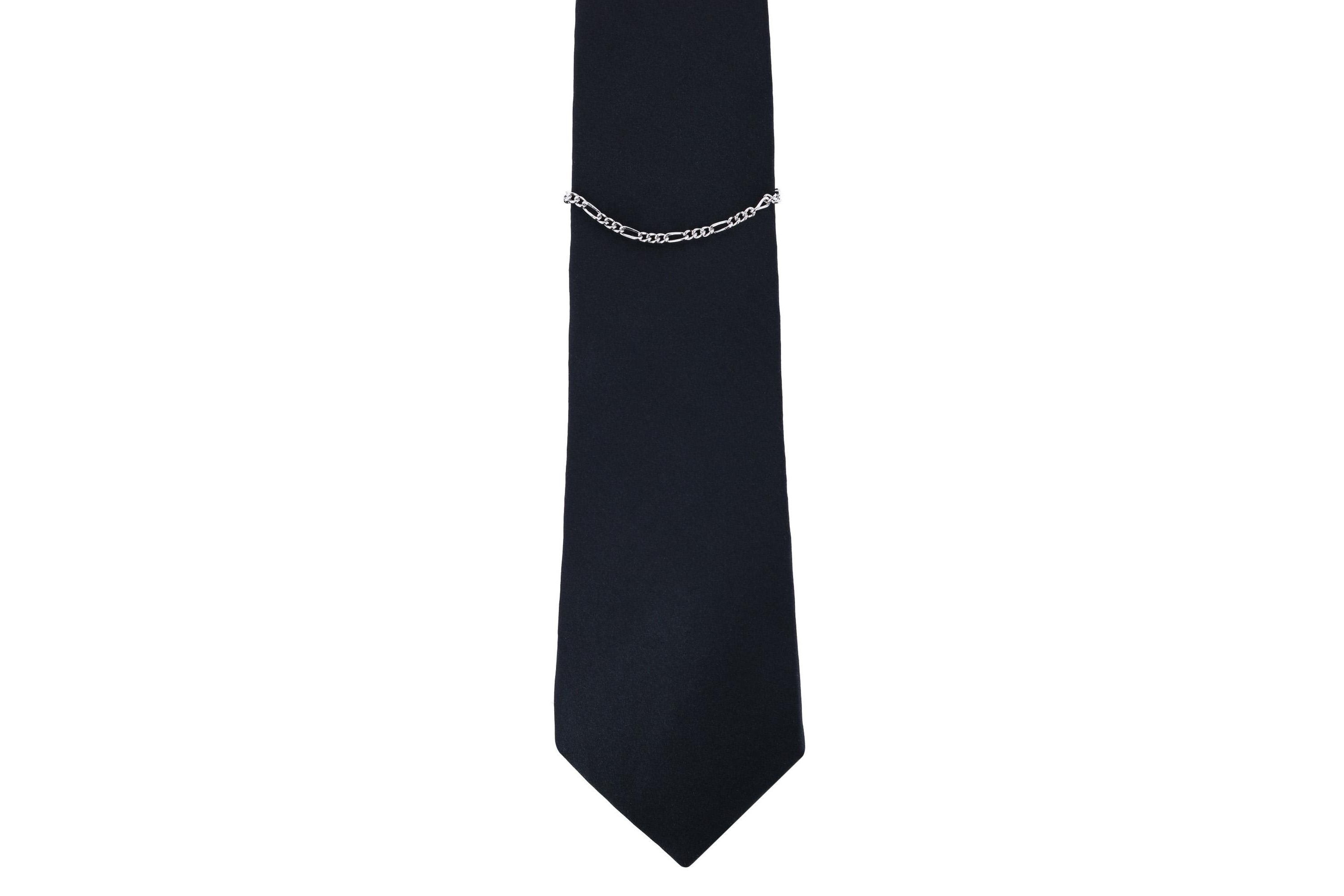 Sutton Sterling Silver Figaro Tie Chain