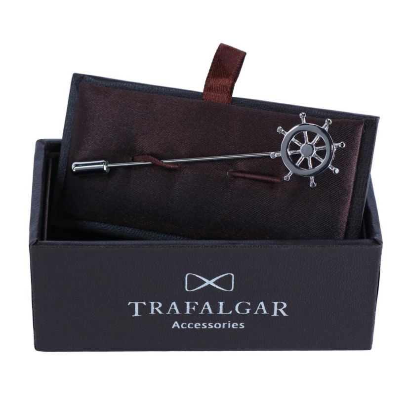 The Skipper Helm Novelty Lapel Pin