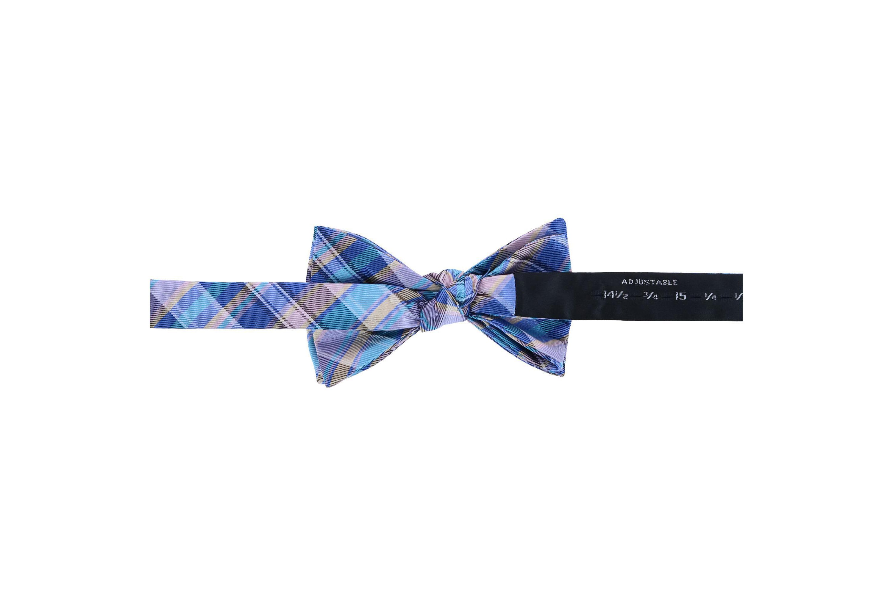 Sherwood Plaid Silk Bow Tie