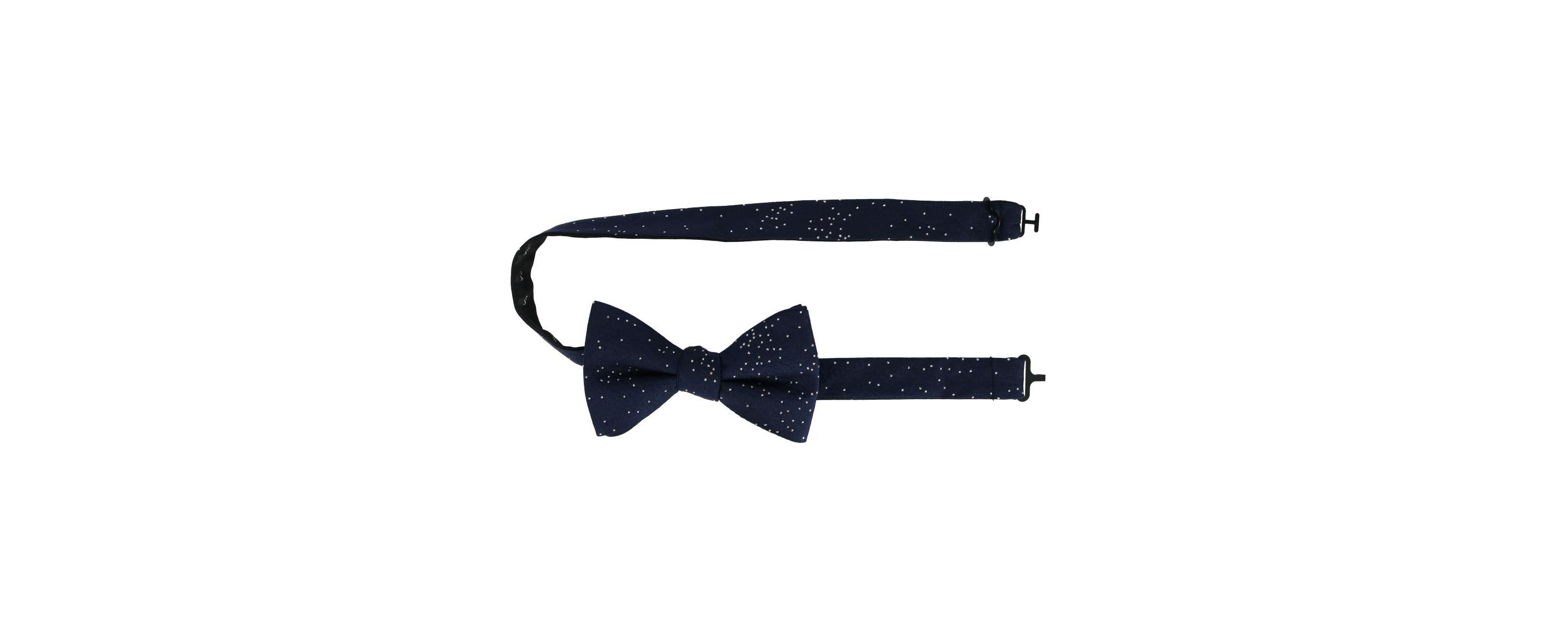 Mystere Metallic Polka Dot Silk Bow Tie