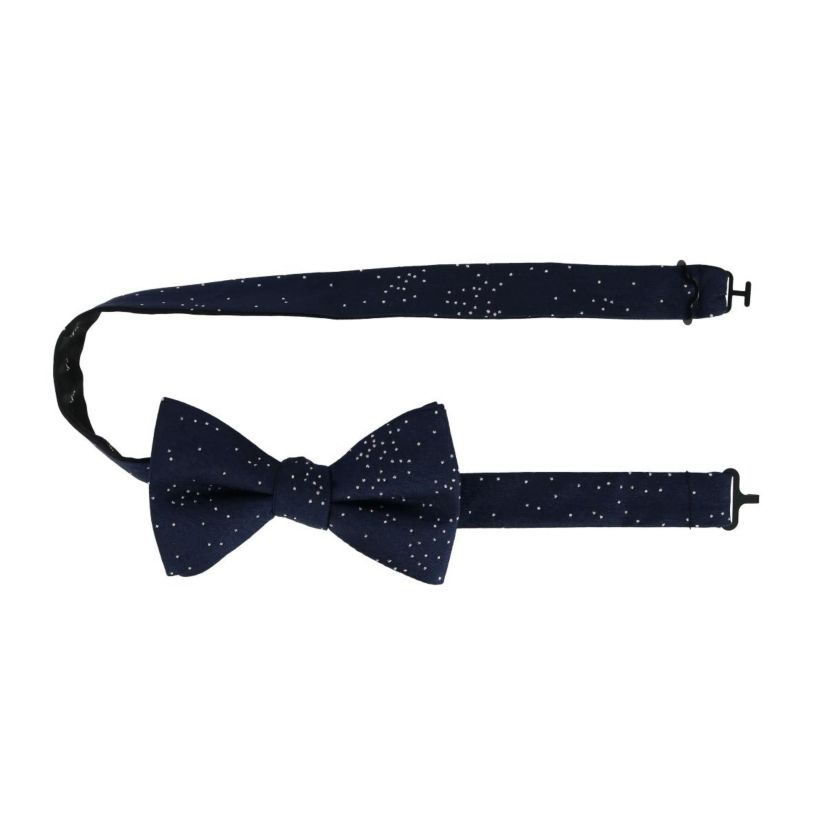 Mystere Metallic Polka Dot Silk Bow Tie