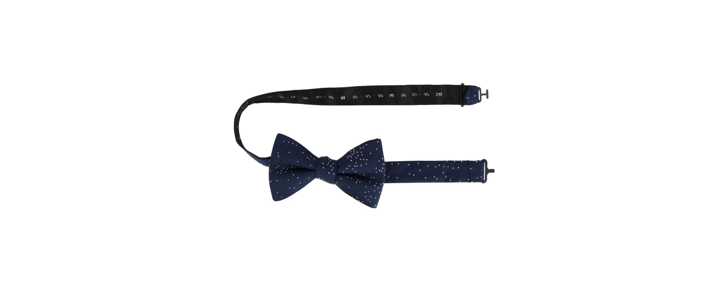 Mystere Metallic Polka Dot Silk Bow Tie