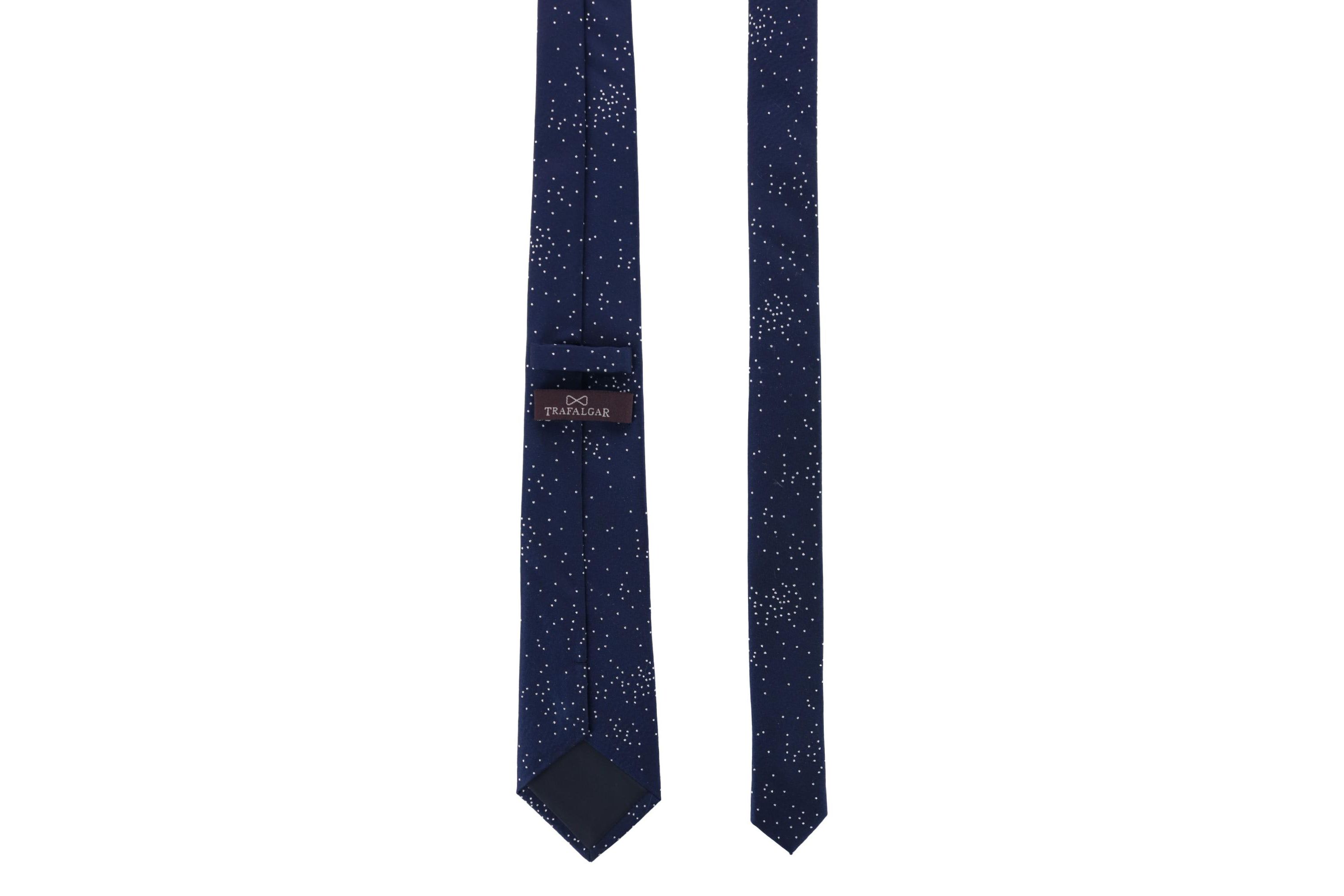 Mystere Metallic Polka Dot Silk Necktie