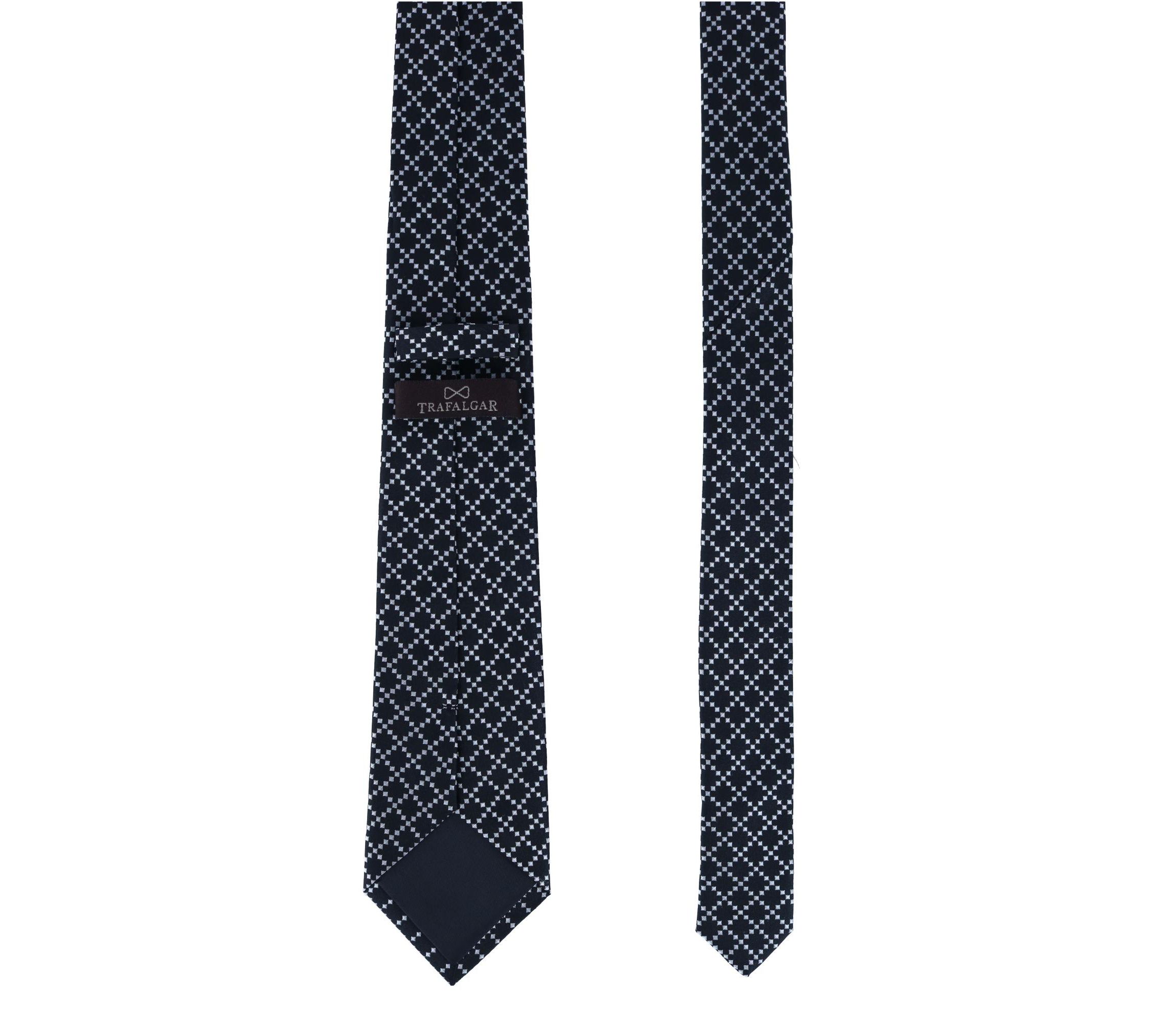 Rowan Geometric Pattern Silk Necktie