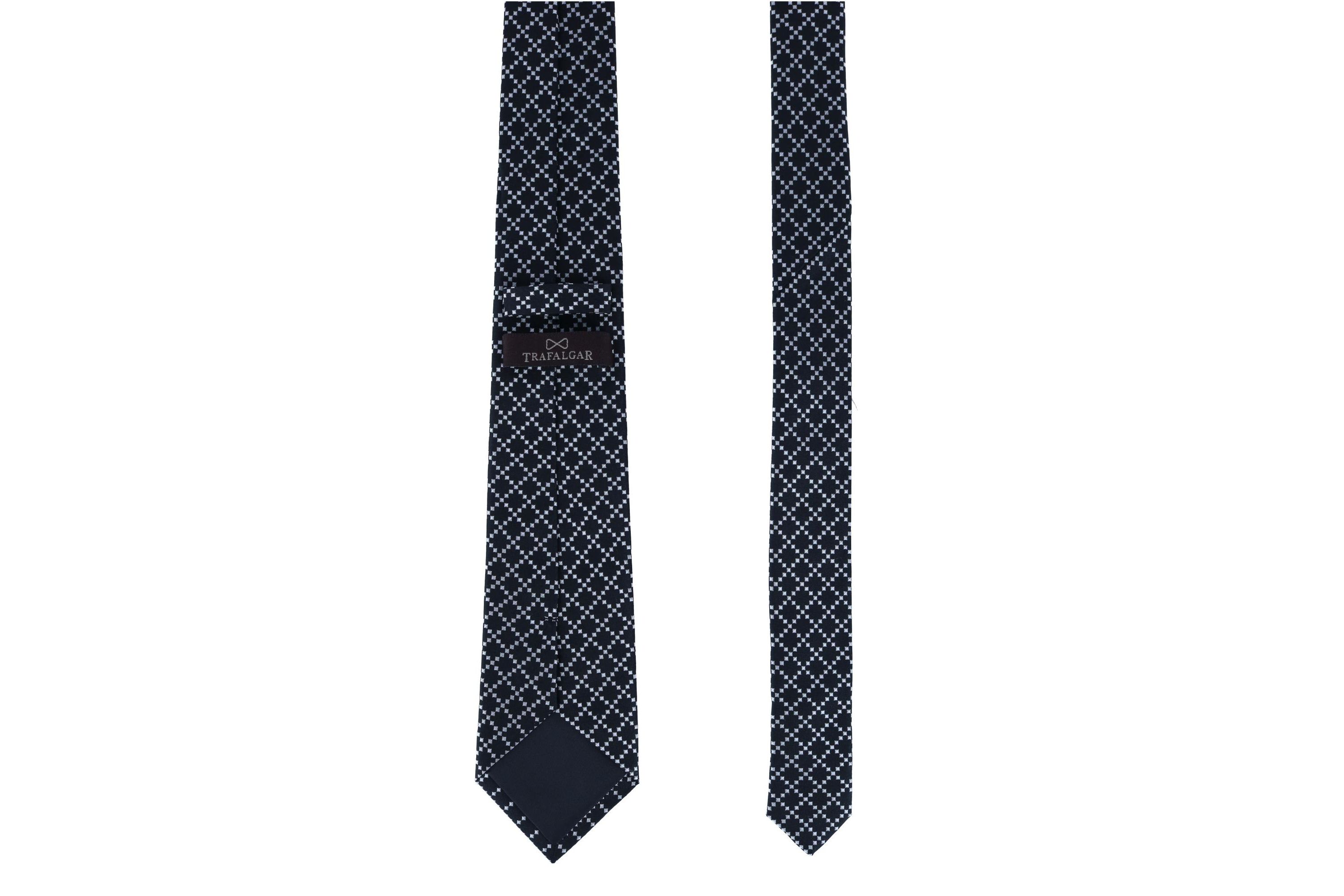 Rowan Geometric Pattern Silk Necktie