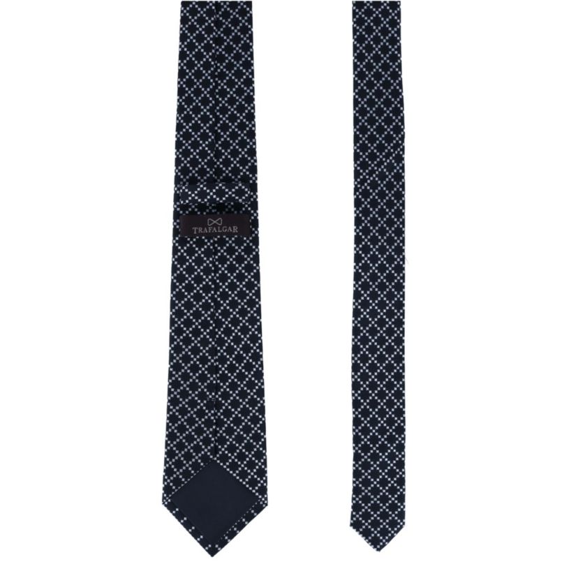 Rowan Geometric Pattern Silk Necktie