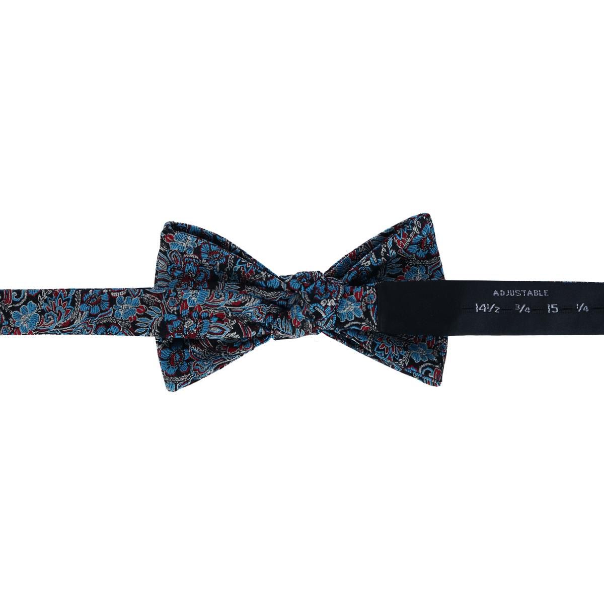 Enzo Exploded Floral Silk Bow Tie