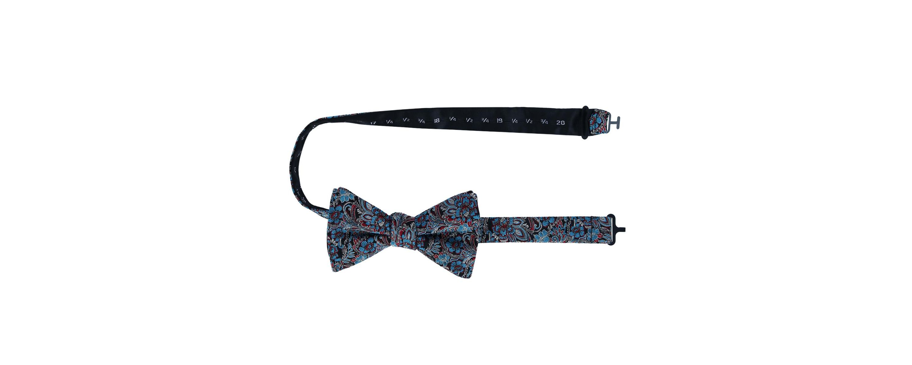 Enzo Exploded Floral Silk Bow Tie