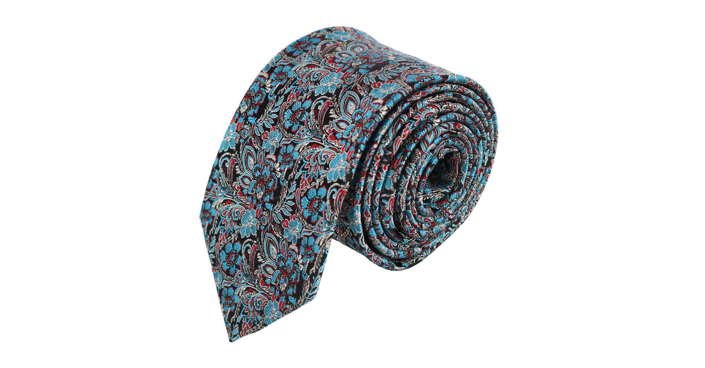 Enzo Exploded Floral Silk Necktie