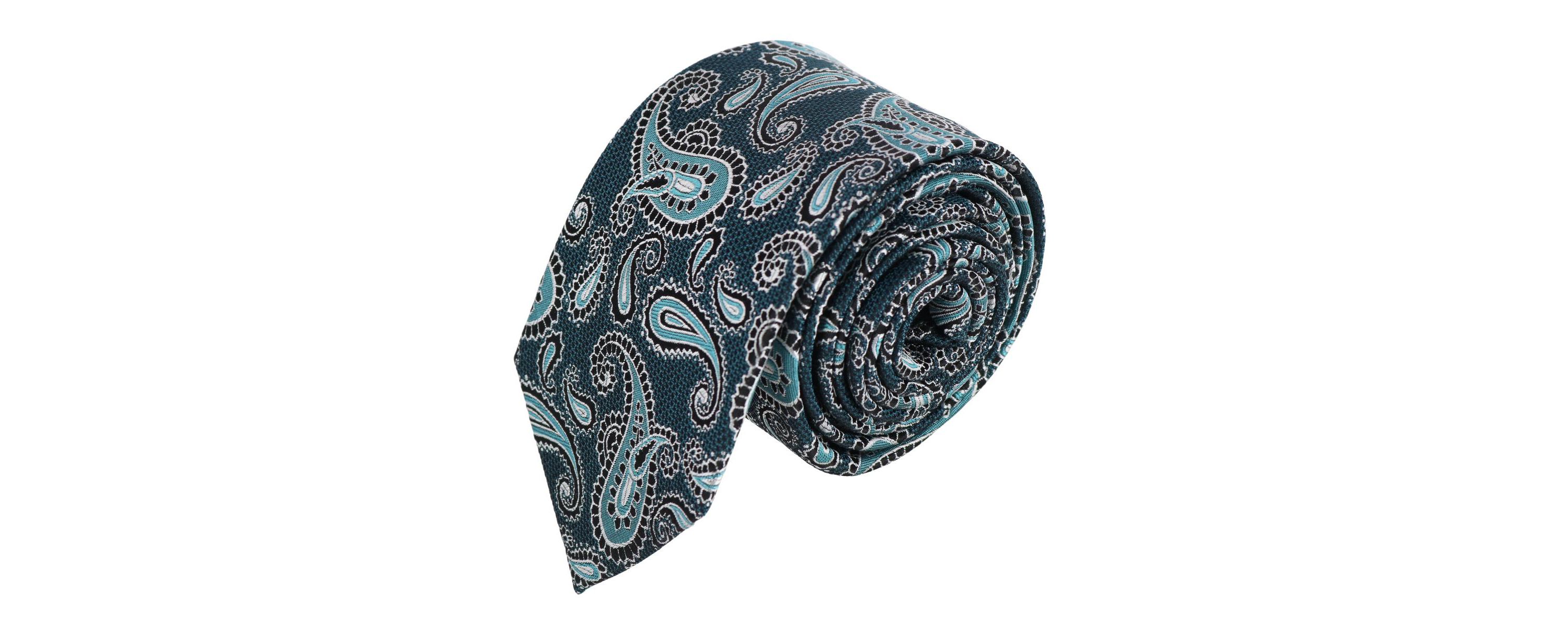 Wharton Wavy Paisley Silk Novelty Necktie