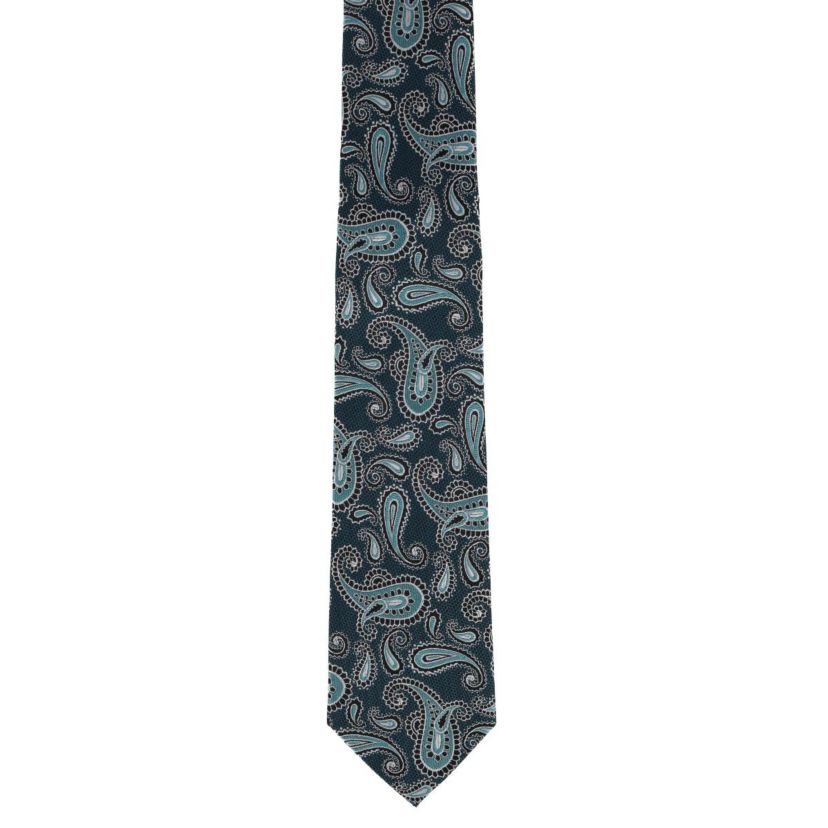 Wharton Wavy Paisley Silk Novelty Necktie