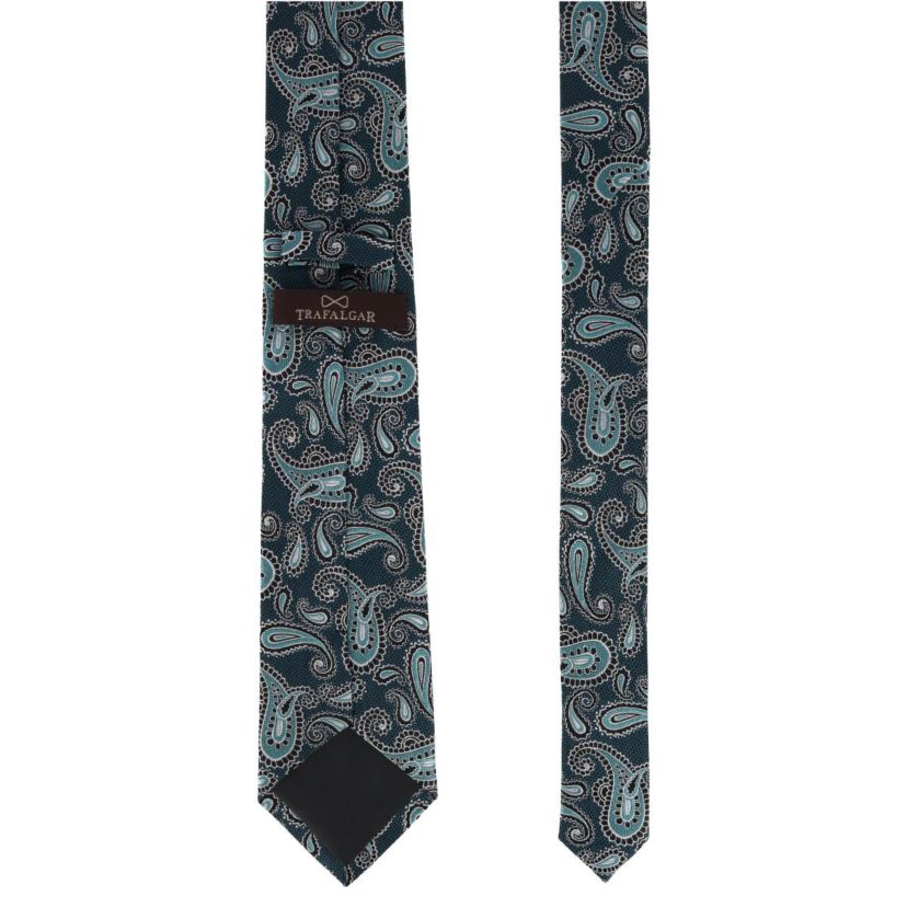 Wharton Wavy Paisley Silk Novelty Necktie