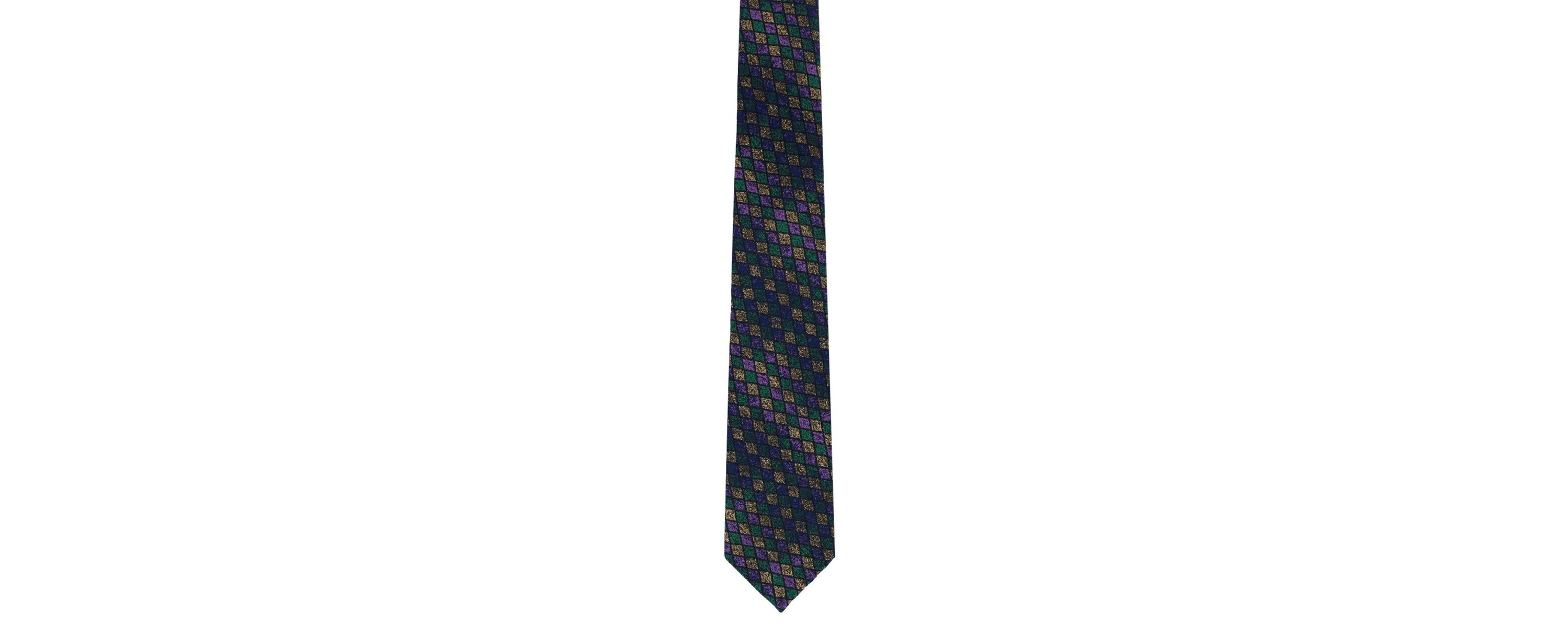 Carnival Diamond Multi-Colored Novelty Silk Necktie