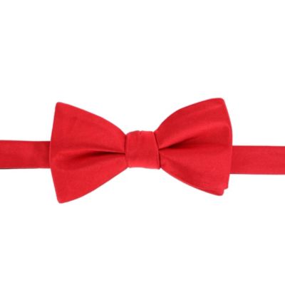 Trafalgar Men's Sutton Solid Color Silk Bow Tie, Green