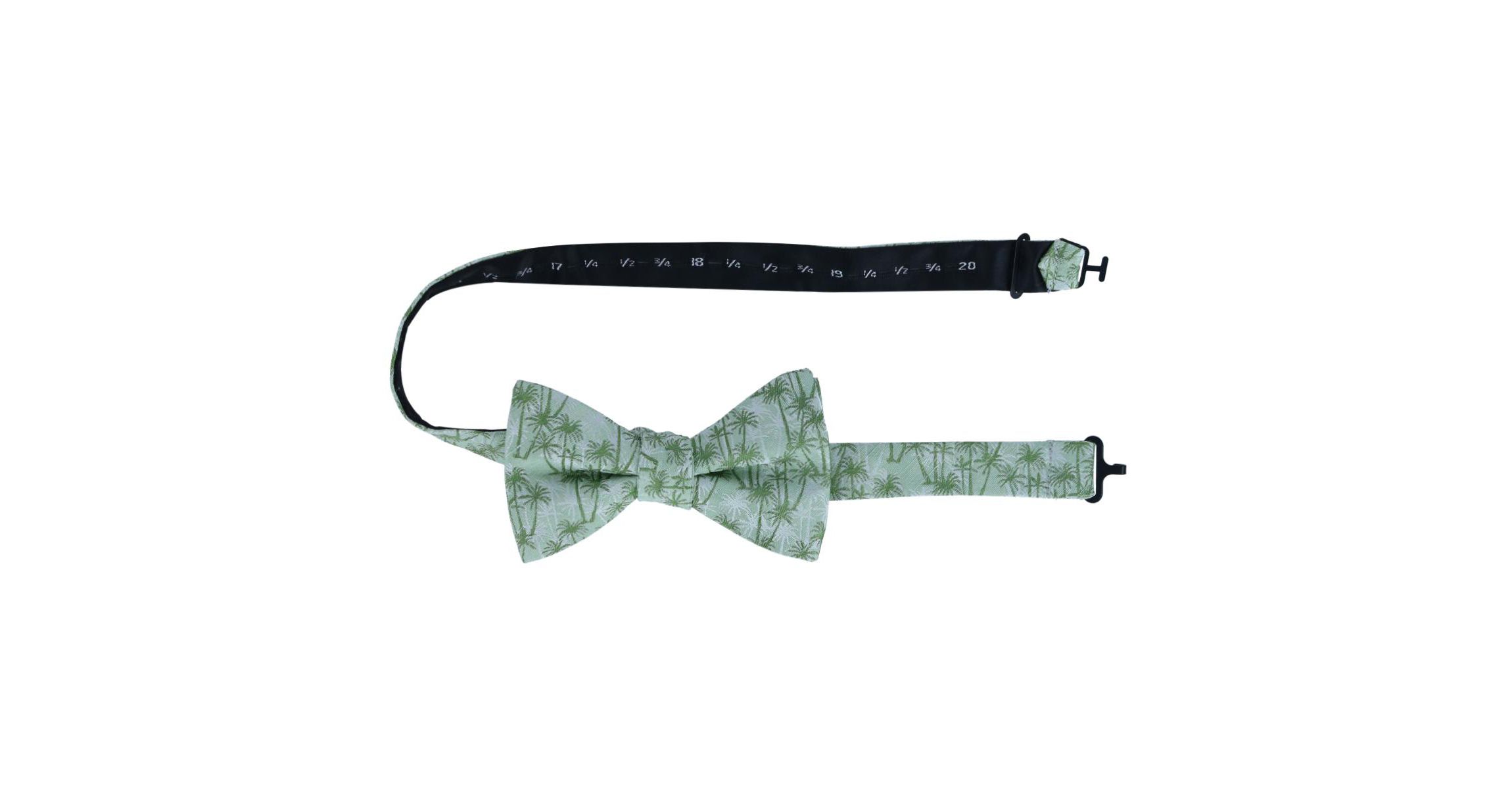 Nohea Palm Tree Linen Blend Novelty Bow Tie