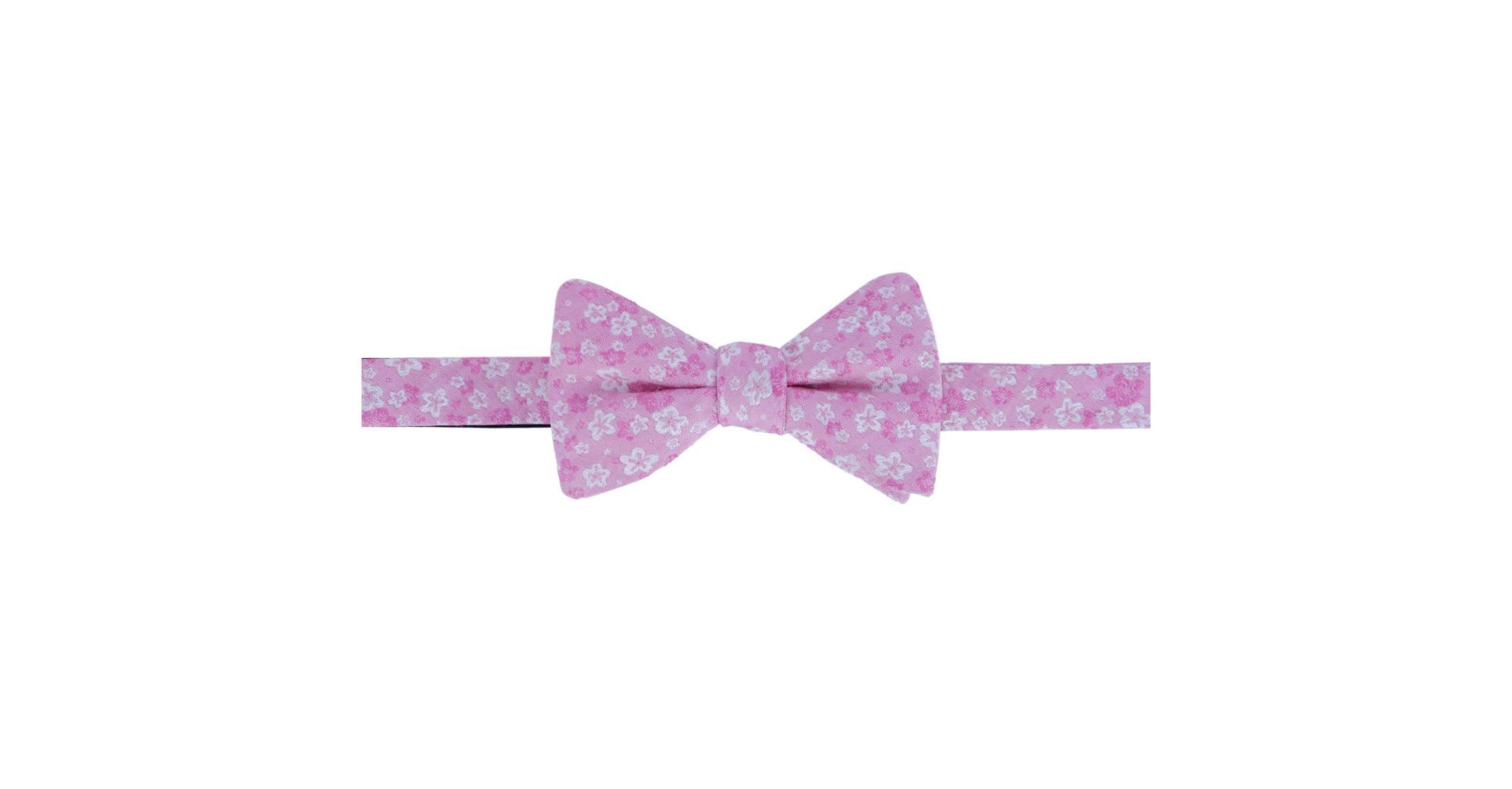 Hanami Cherry Blossom Burst Linen Blend Novelty Bowtie