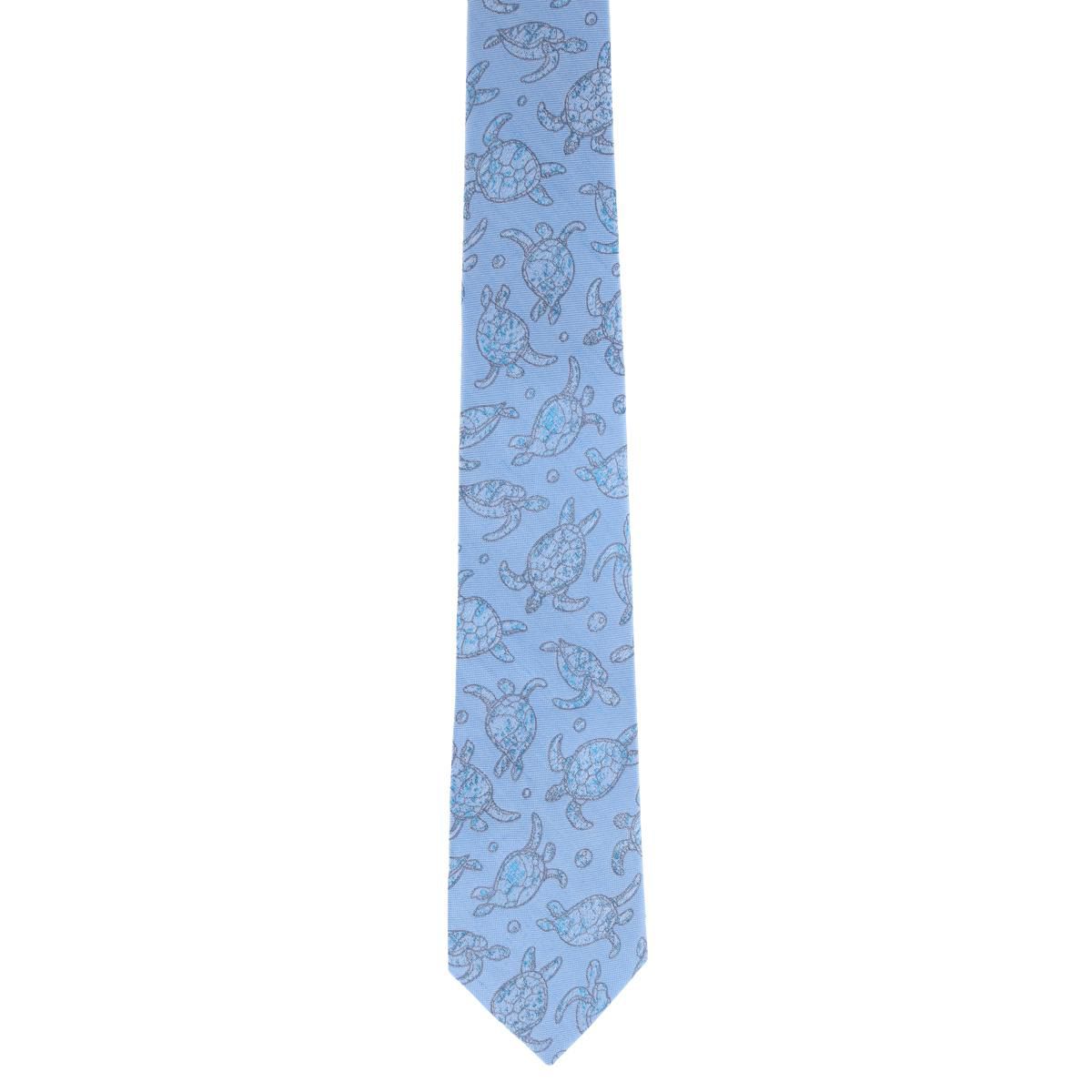 Morla The Wise Sea Turtle Linen Blend Novelty Necktie