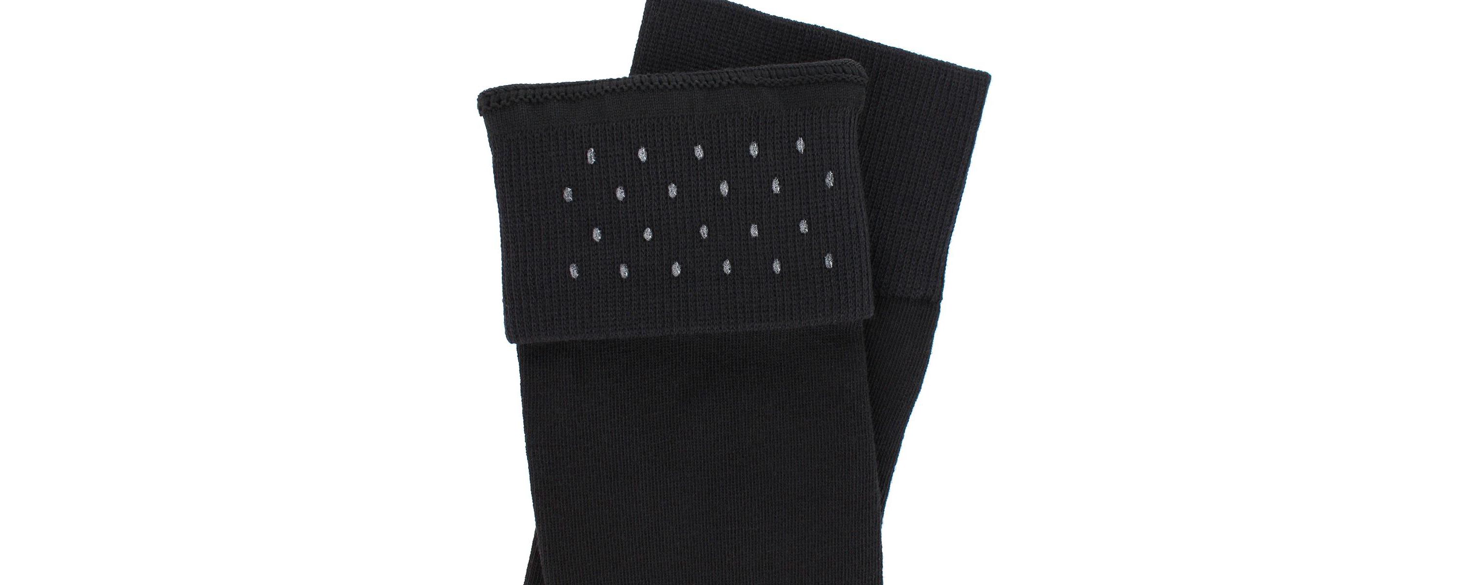 Sasha Solid Colored Mid-Calf Pima Cotton Socks (1 Pair)