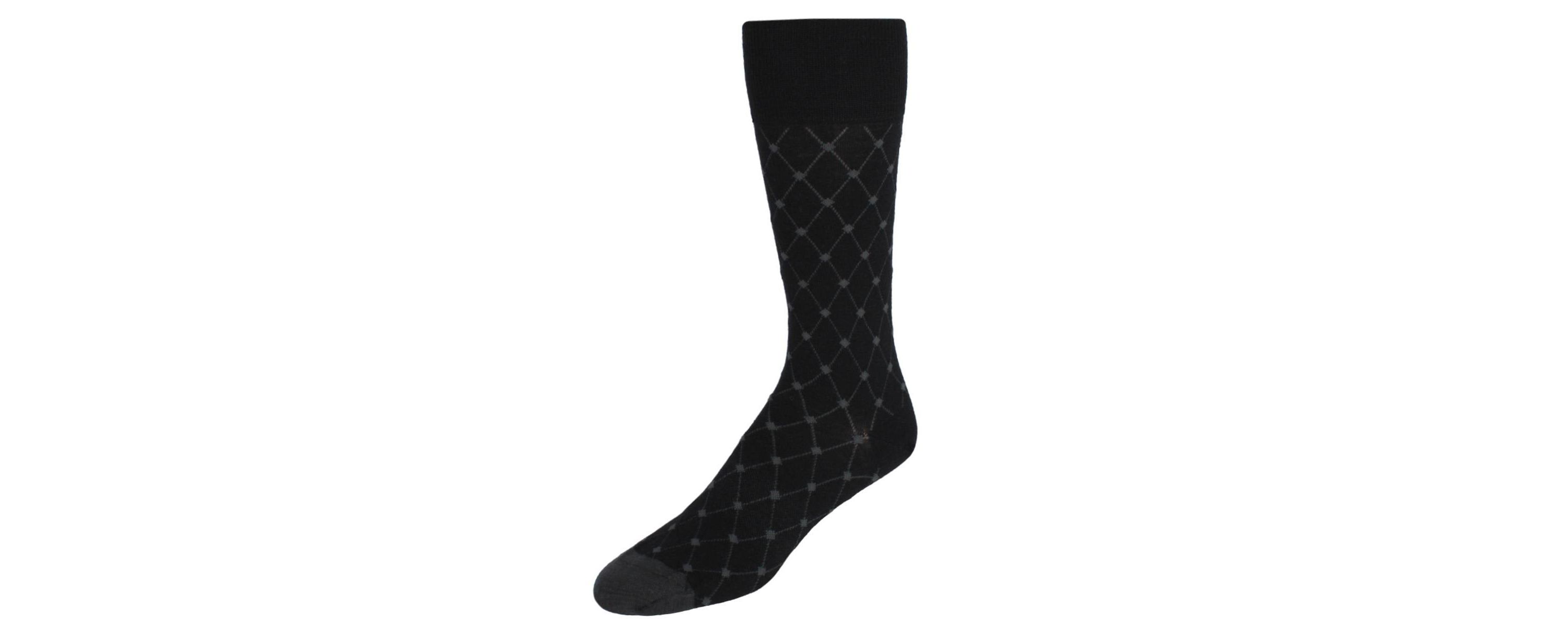 Ciel Diamon Patterned Mid-Calf Merino Wool Socks (1 Pair)