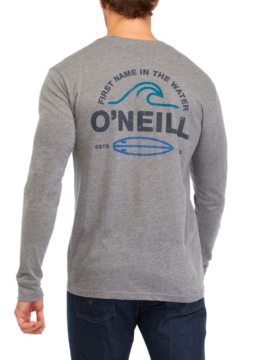 Mens Rip Tide Long Sleeve Graphic T-Shirt