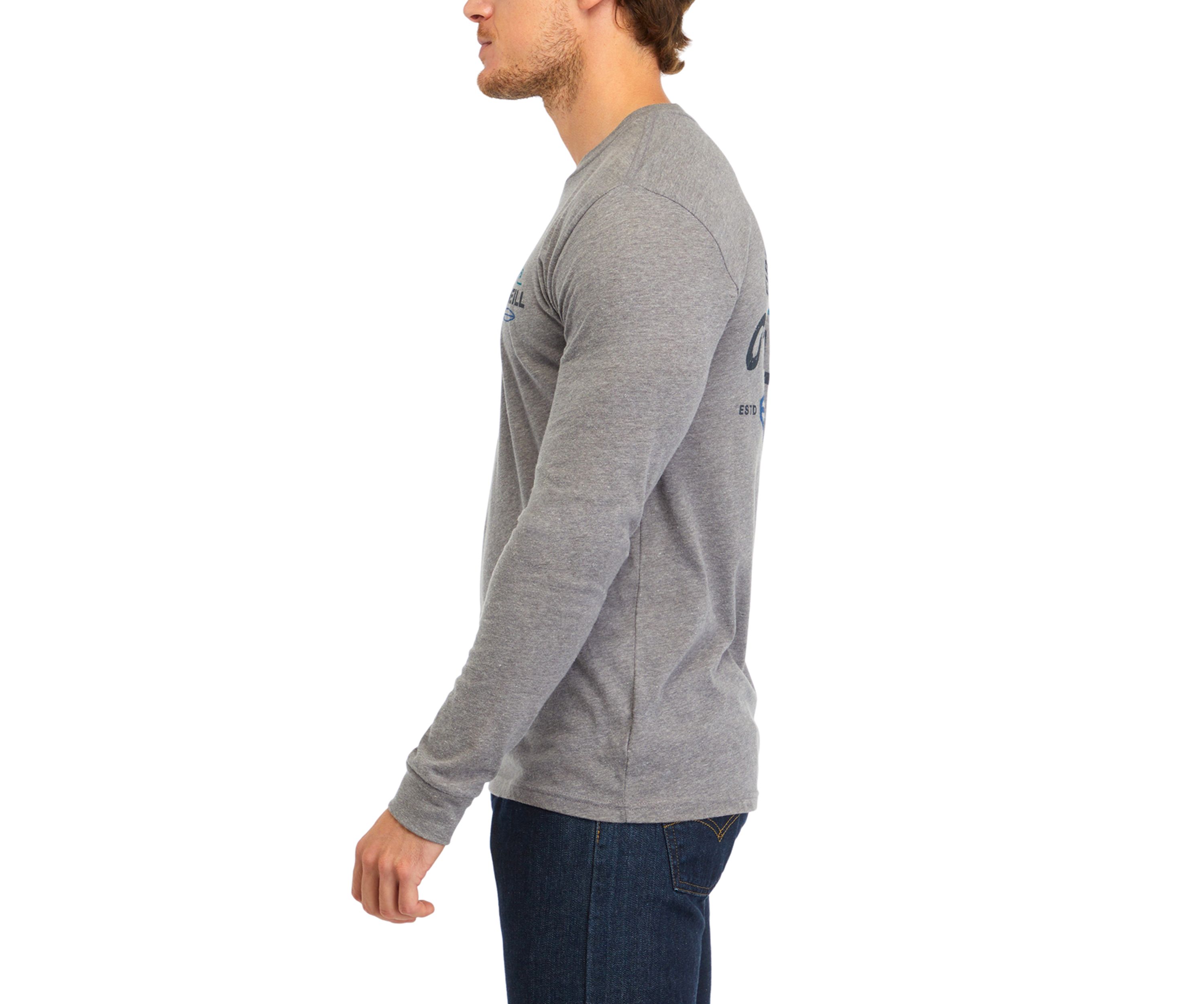 Mens Rip Tide Long Sleeve Graphic T-Shirt