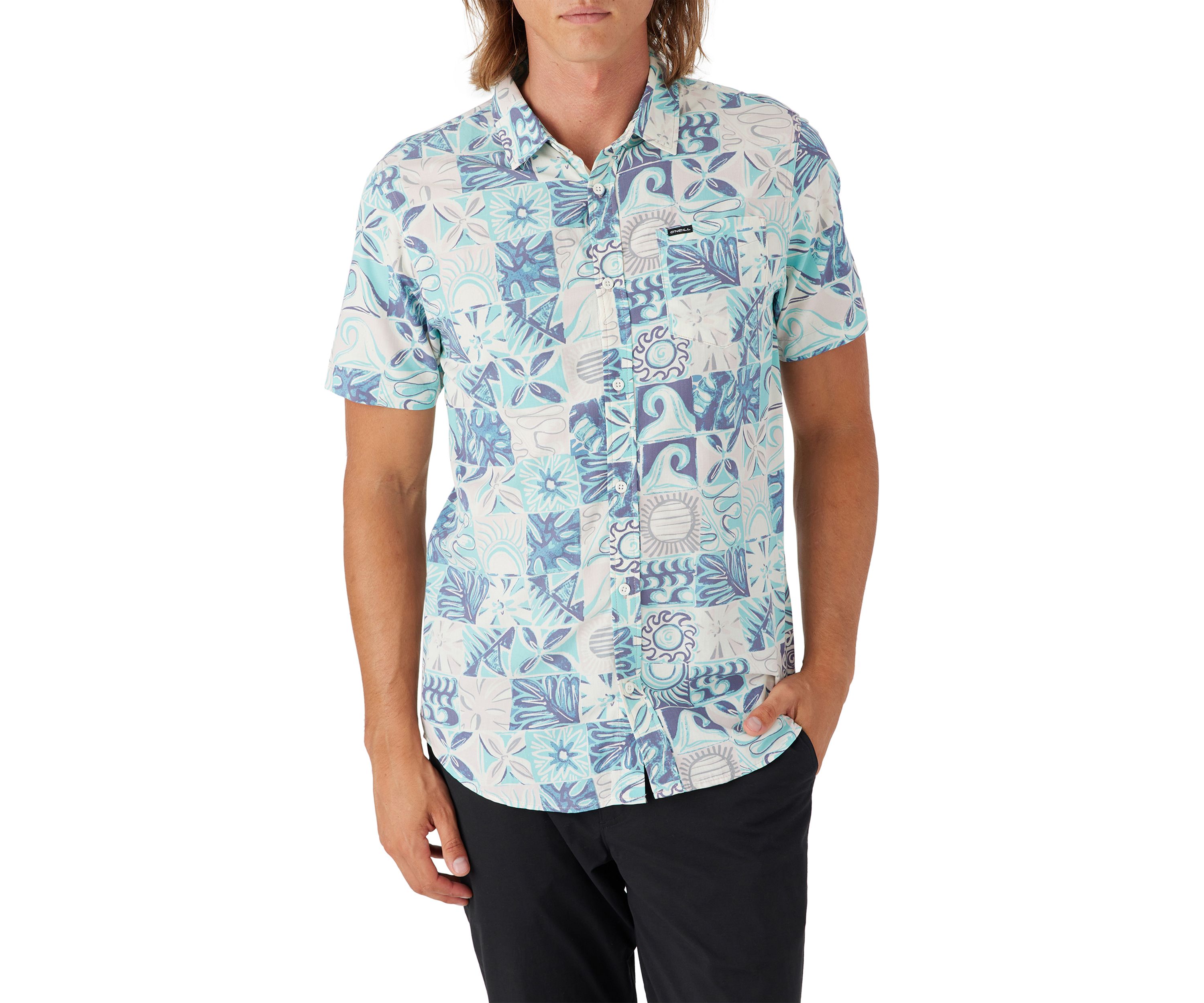 Mens Oasis Eco Short Sleeve Modern Woven Shirt