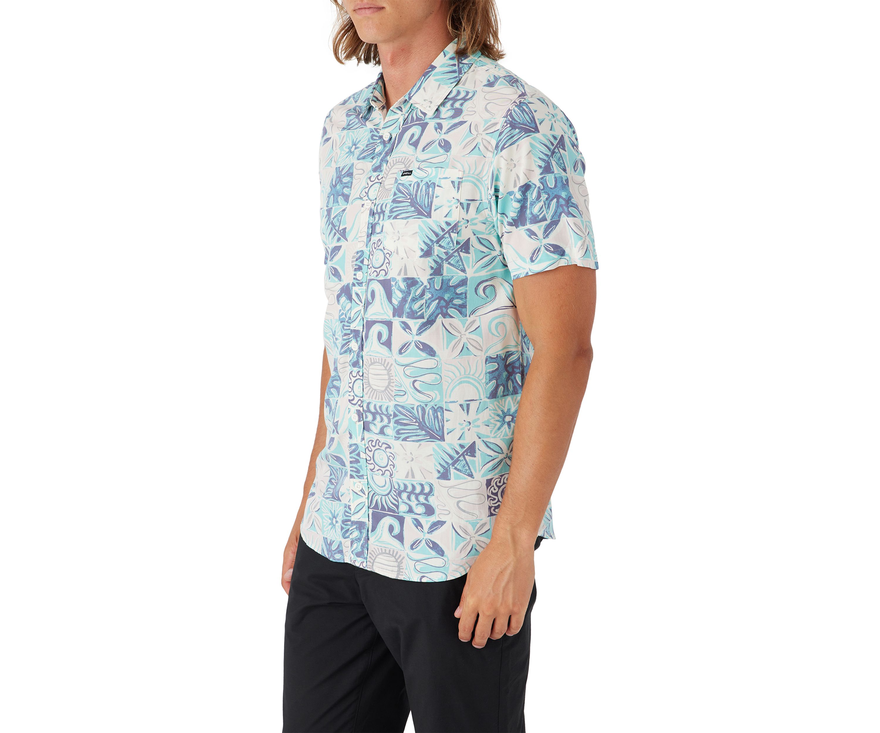 Mens Oasis Eco Short Sleeve Modern Woven Shirt