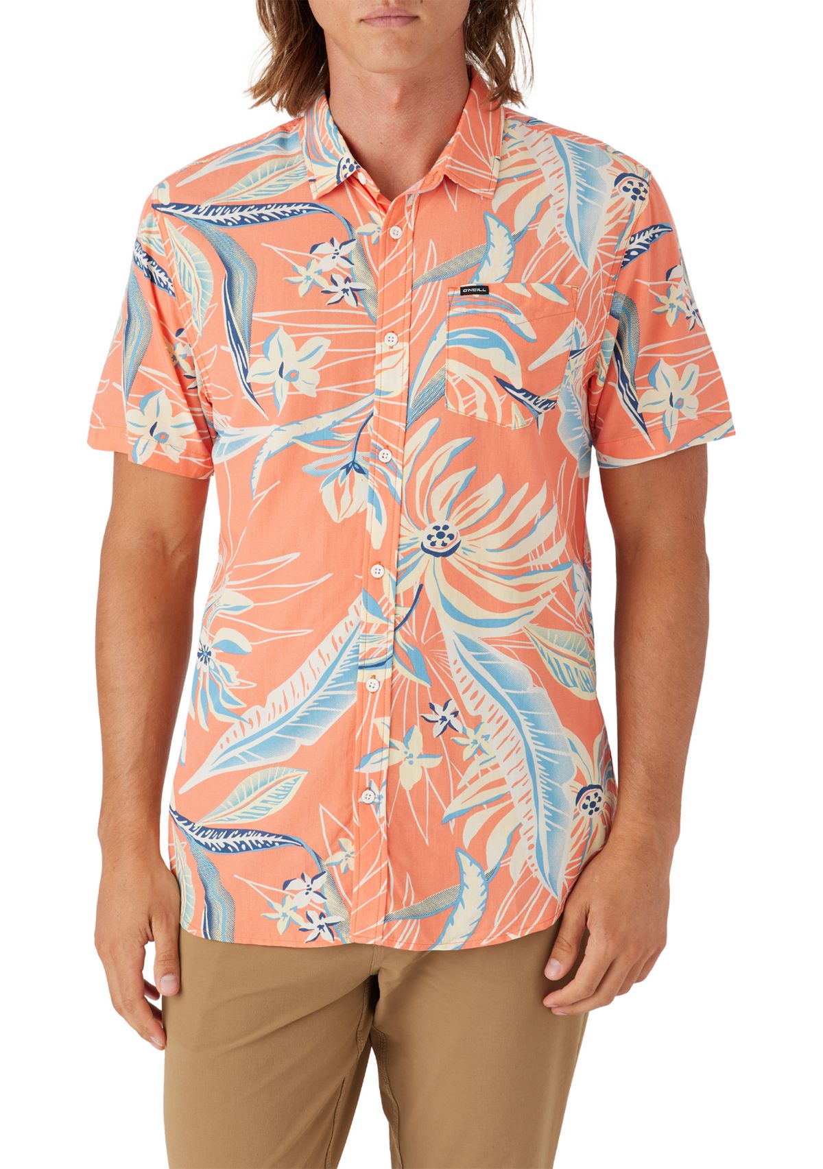 Mens Oasis Eco Short Sleeve Standard Woven Shirt