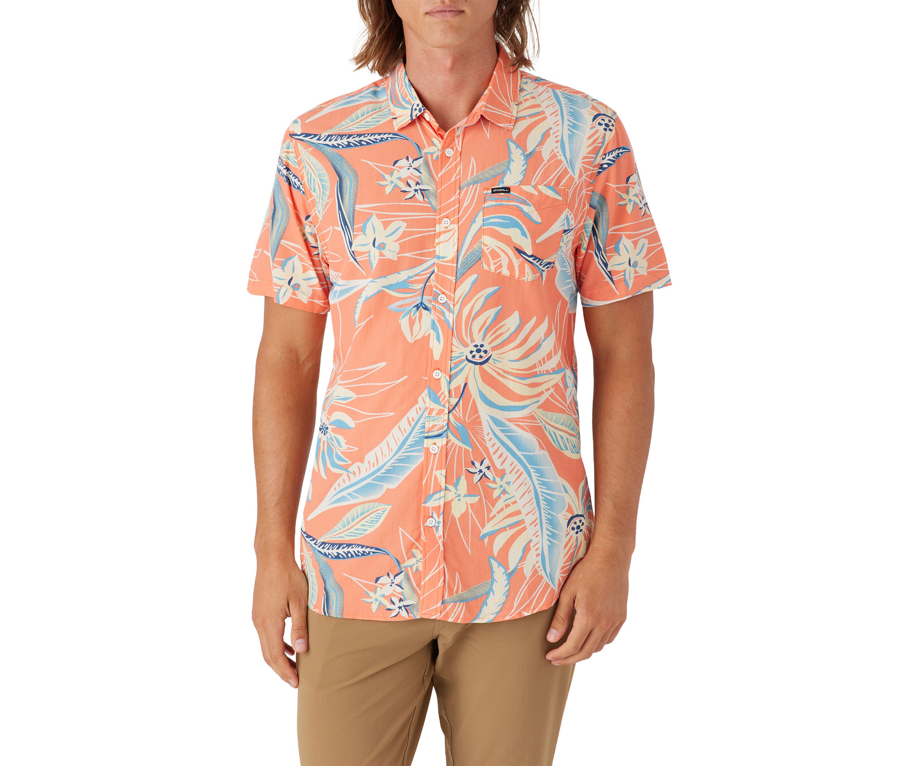 Mens Oasis Eco Short Sleeve Standard Woven Shirt