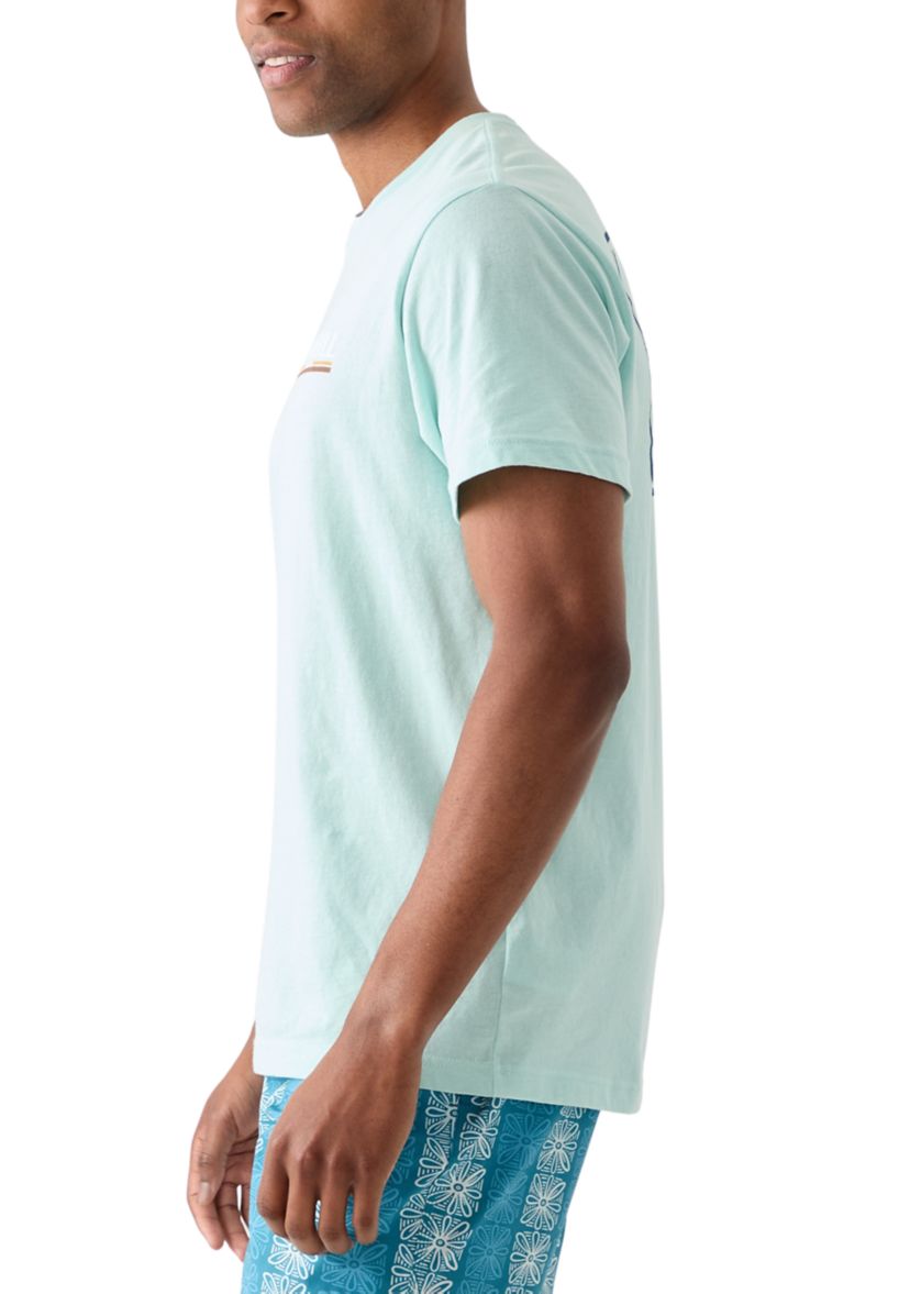 Mens Short Sleeve Sun Supply Graphic T-Shirt 