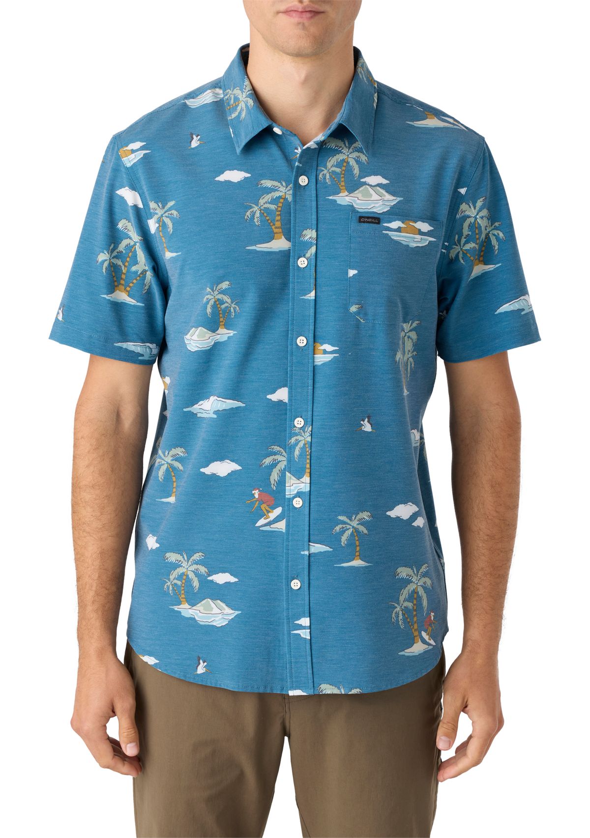 Mens Traveler UPF Traverse Short Sleeve Relaxed Shirt 