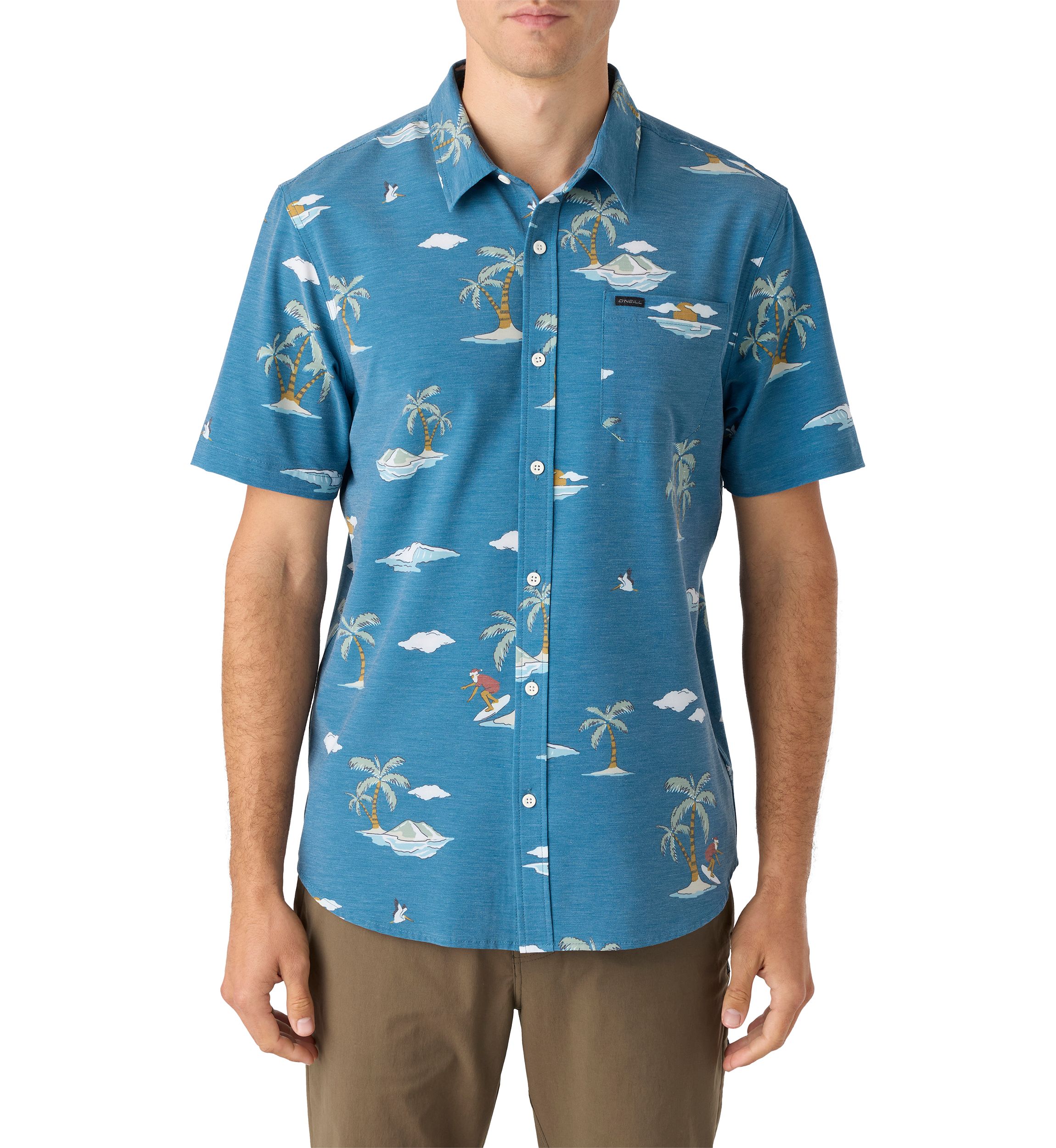 Mens Traveler UPF Traverse Short Sleeve Relaxed Shirt 