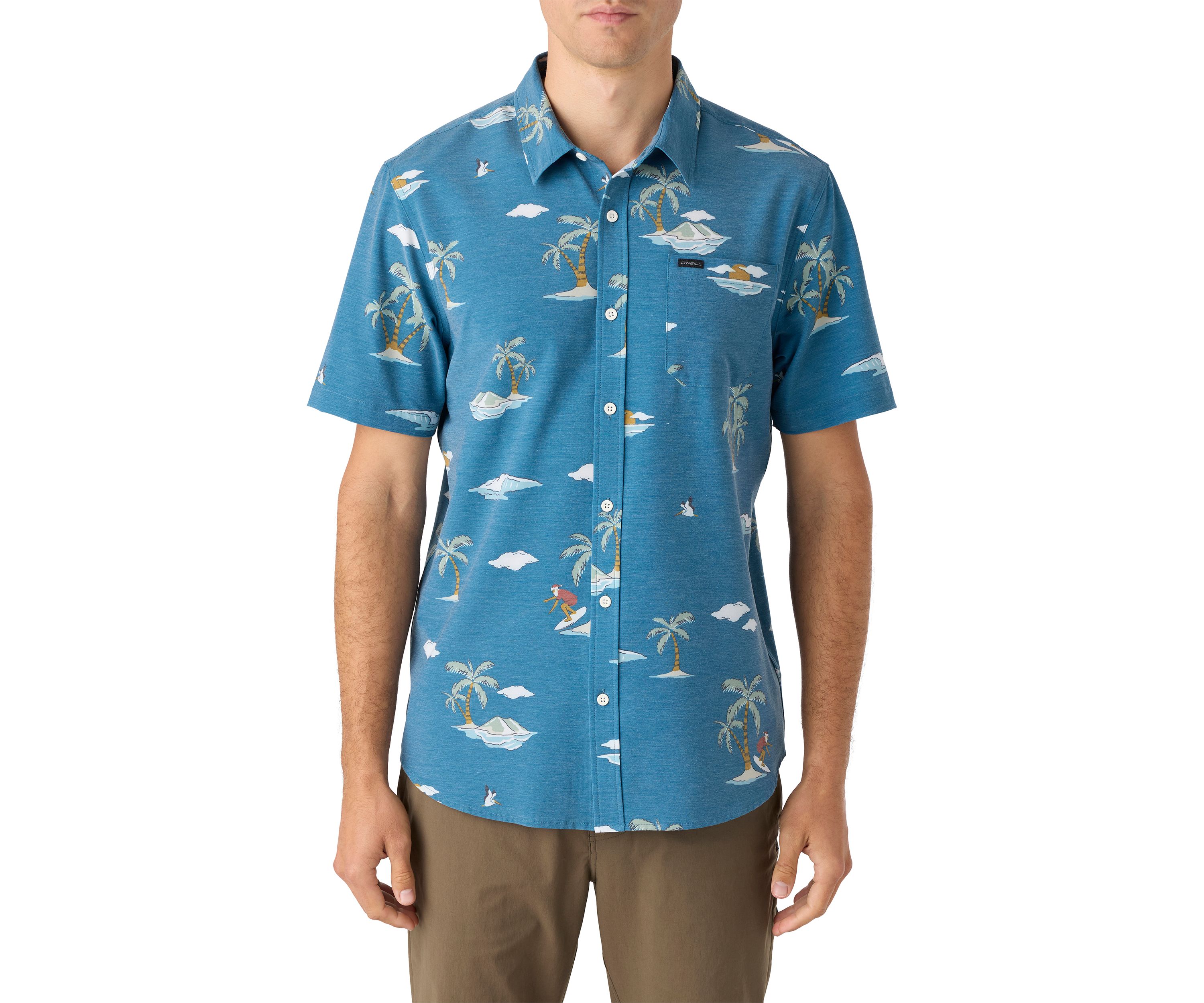 Mens Traveler UPF Traverse Short Sleeve Relaxed Shirt 