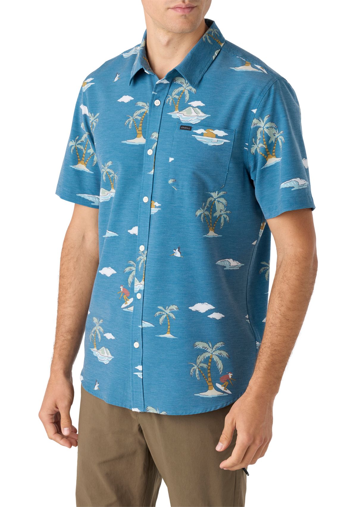 Mens Traveler UPF Traverse Short Sleeve Relaxed Shirt 