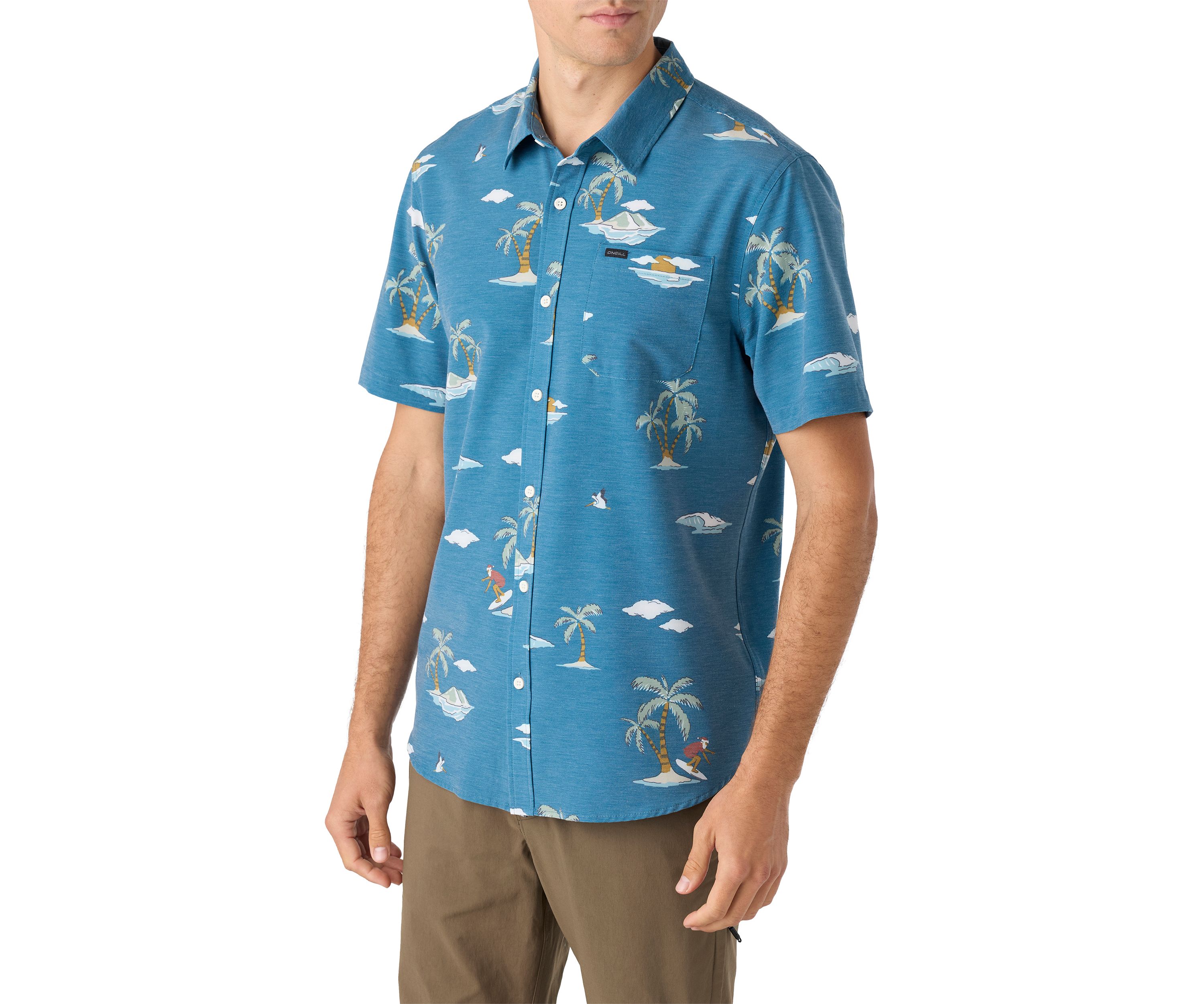 Mens Traveler UPF Traverse Short Sleeve Relaxed Shirt 