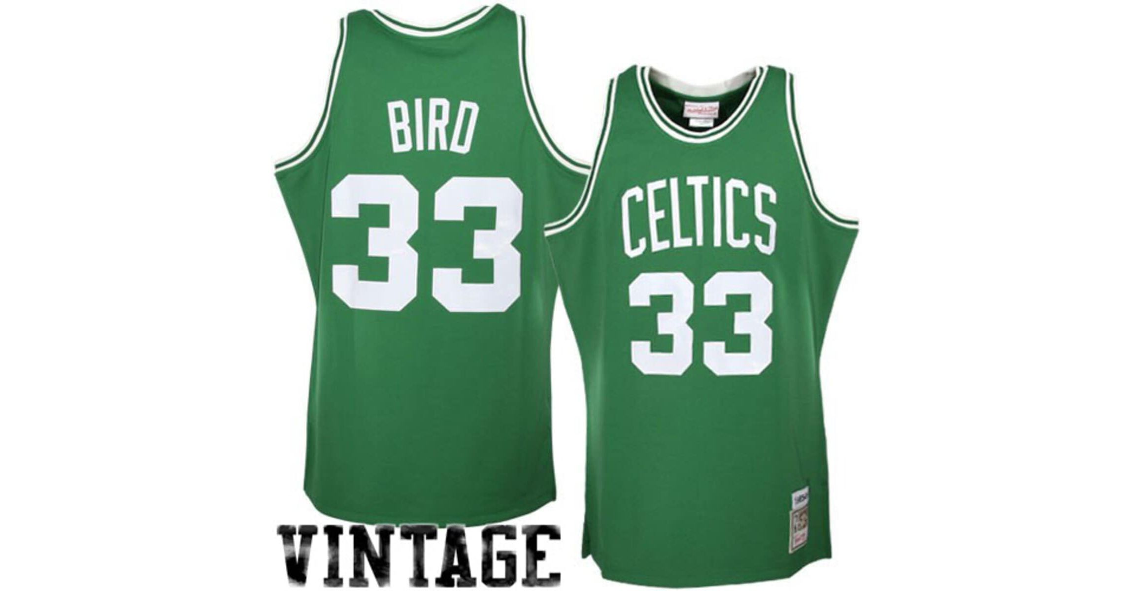NBA Larry Bird Kelly Boston Celtics 1985/86 Hardwood Classics Authentic Jersey