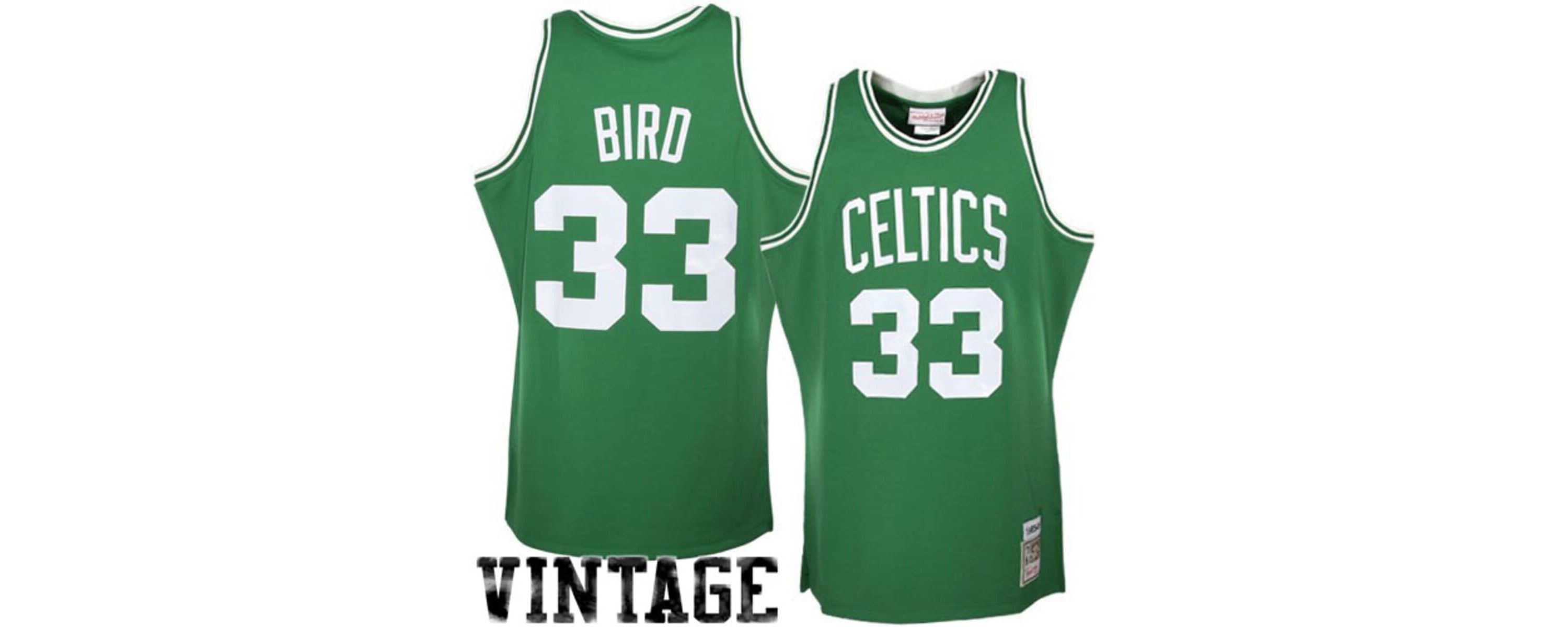 NBA Larry Bird Kelly Boston Celtics 1985/86 Hardwood Classics Authentic Jersey